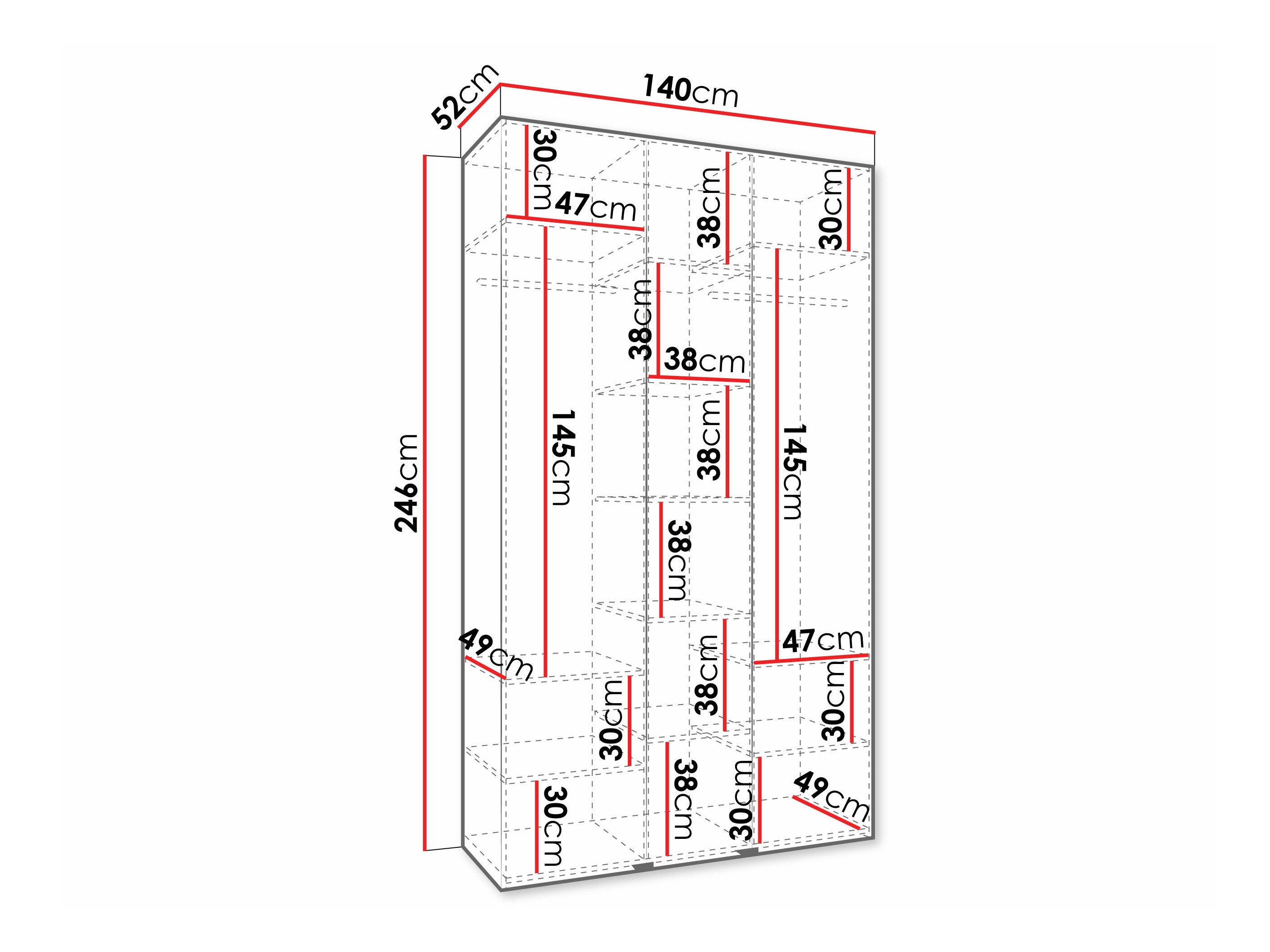 Armario Hartford 573 (Blanco)