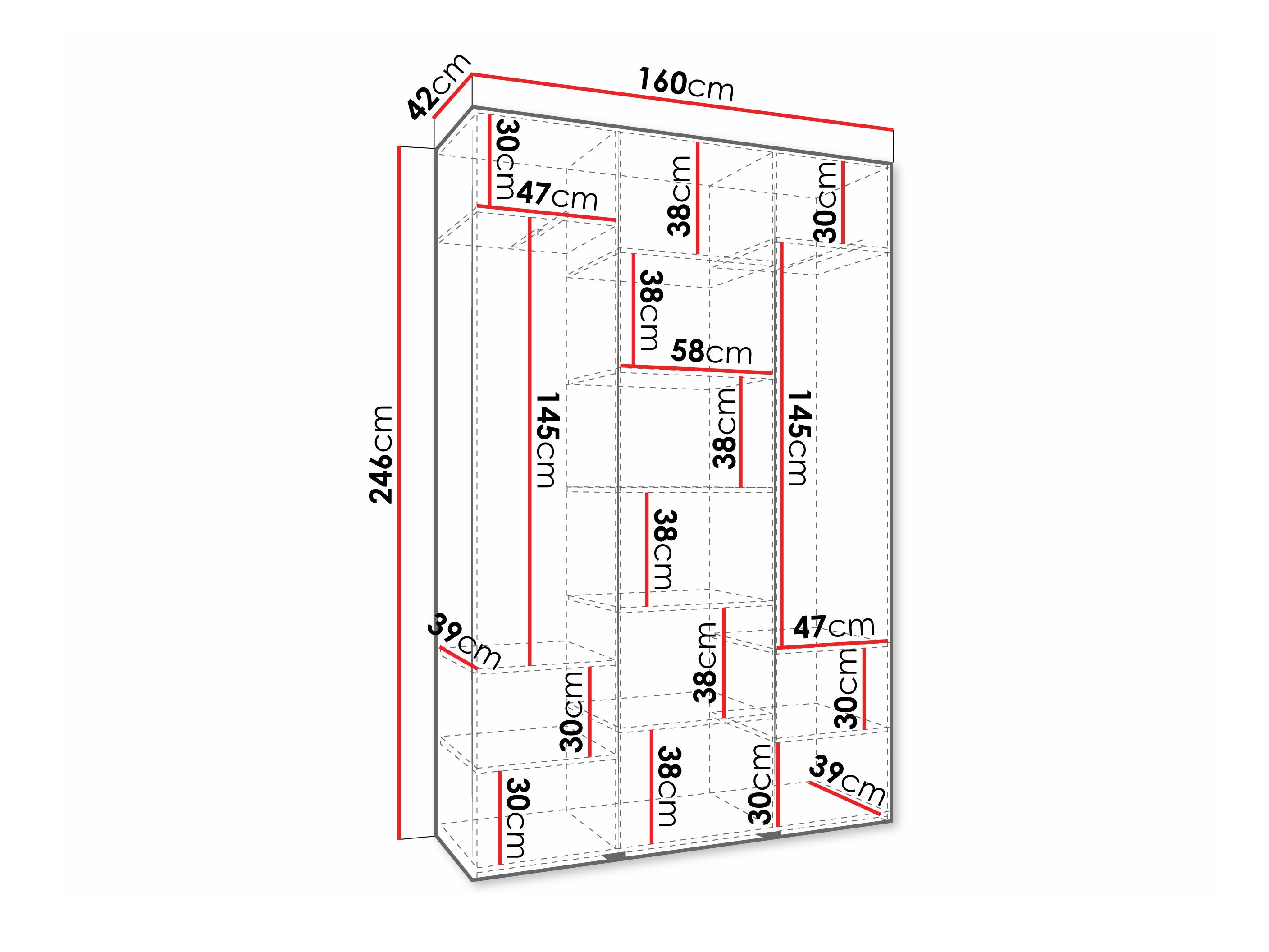 Armario Hartford 573 (Blanco)