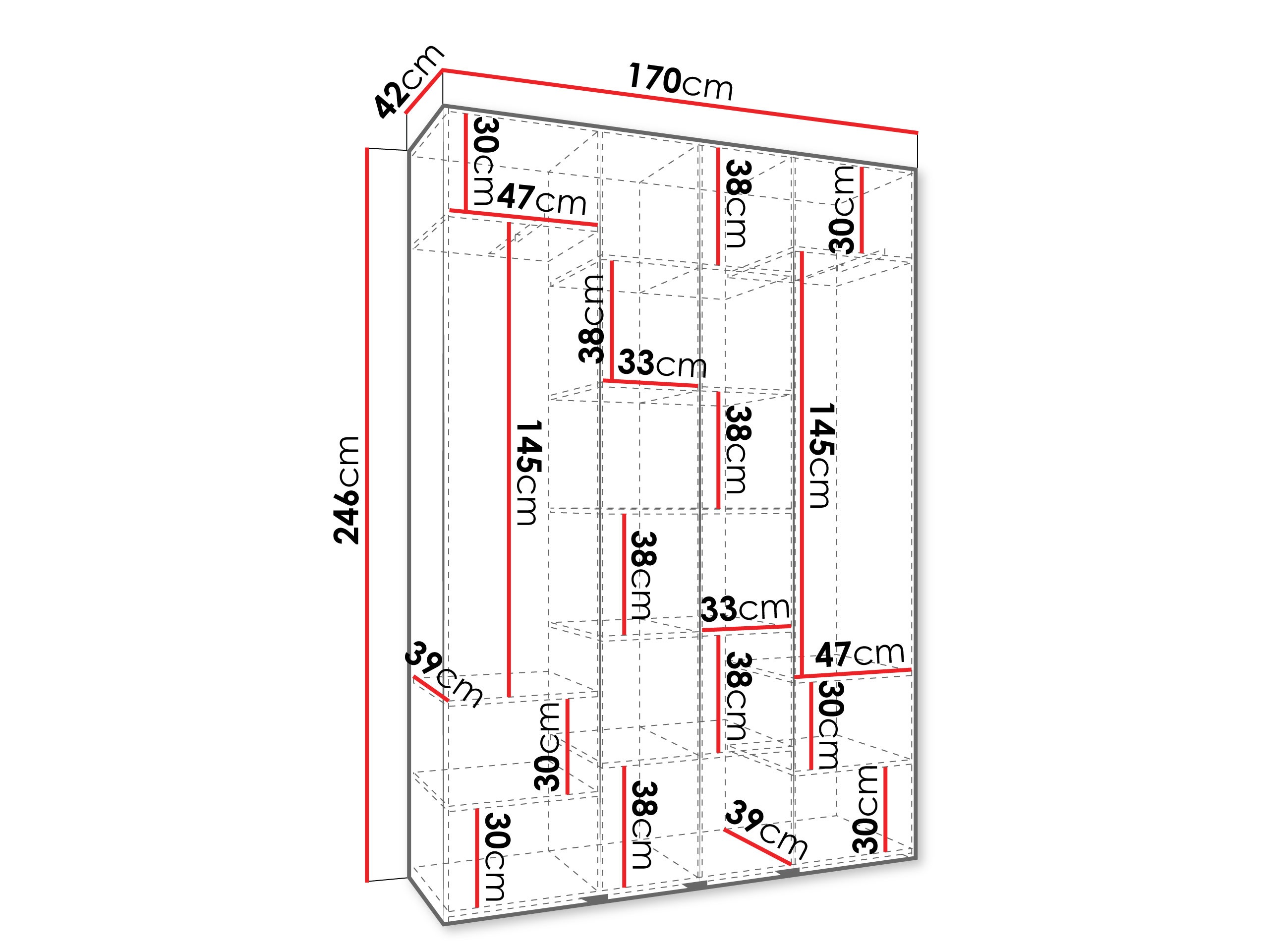 Armario Hartford 574 (Blanco)
