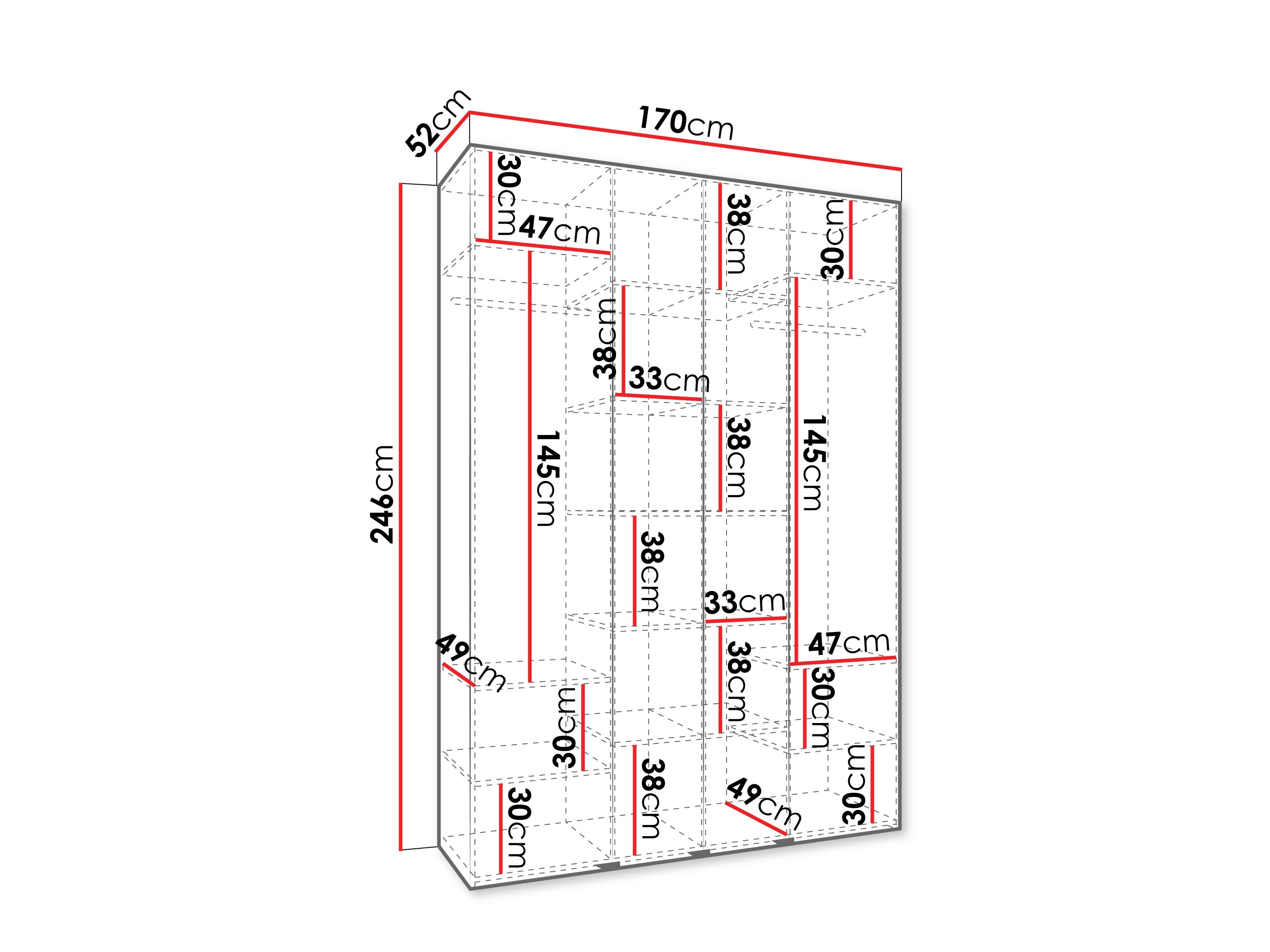 Armario Hartford 574 (Blanco)