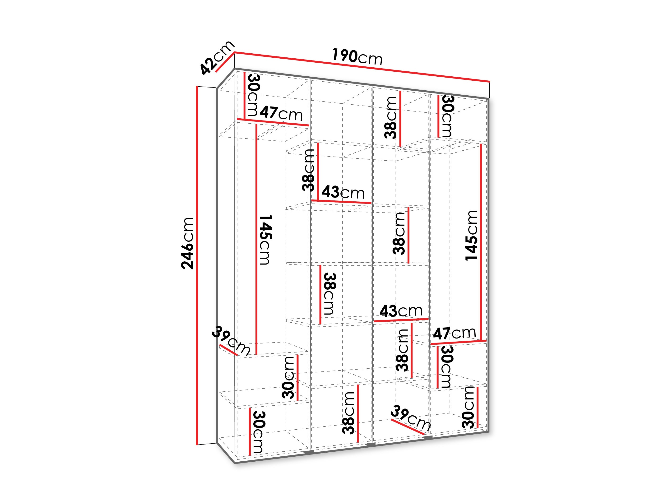 Armario Hartford 574 (Blanco)