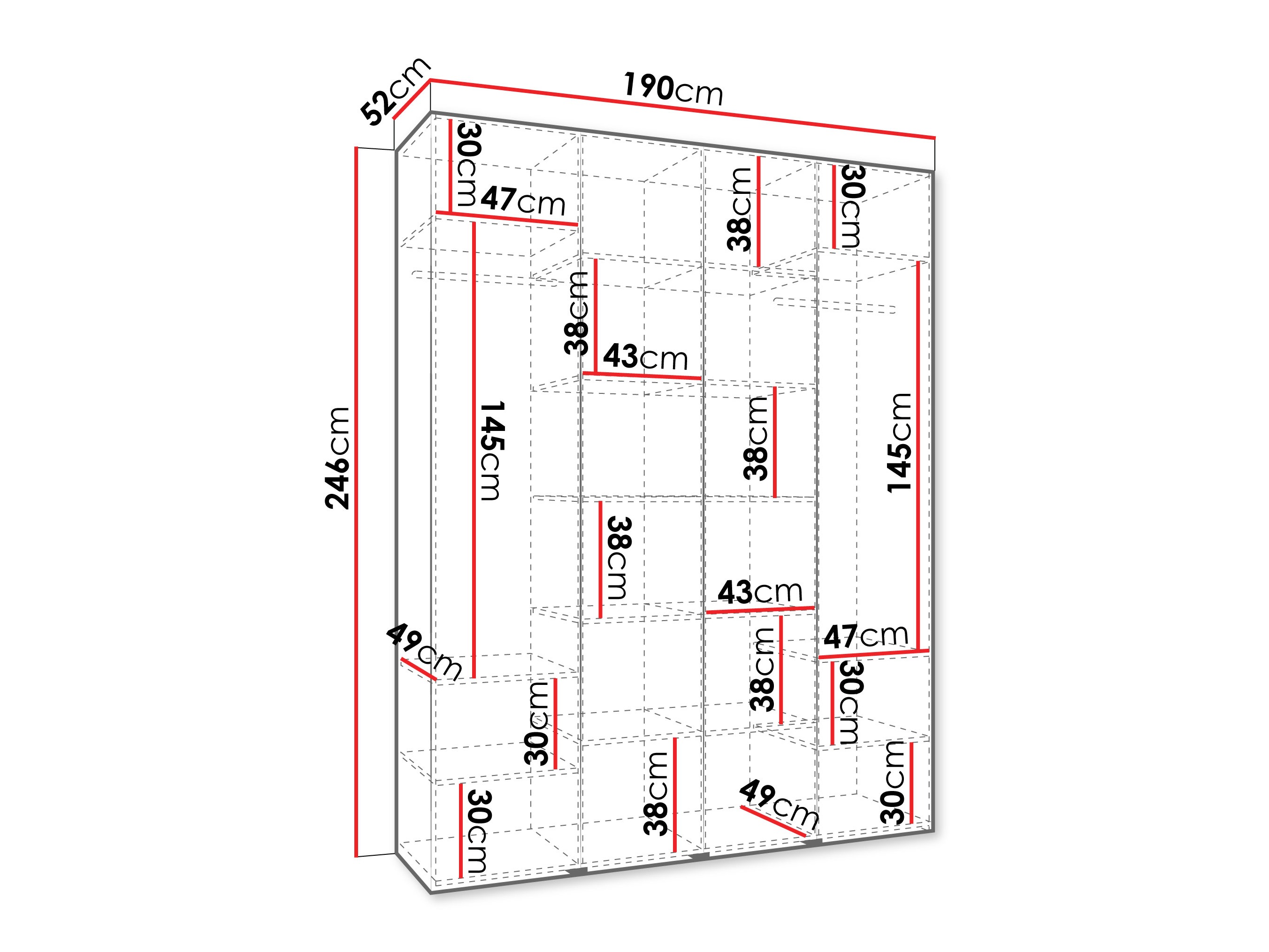 Armario Hartford 574 (Blanco)