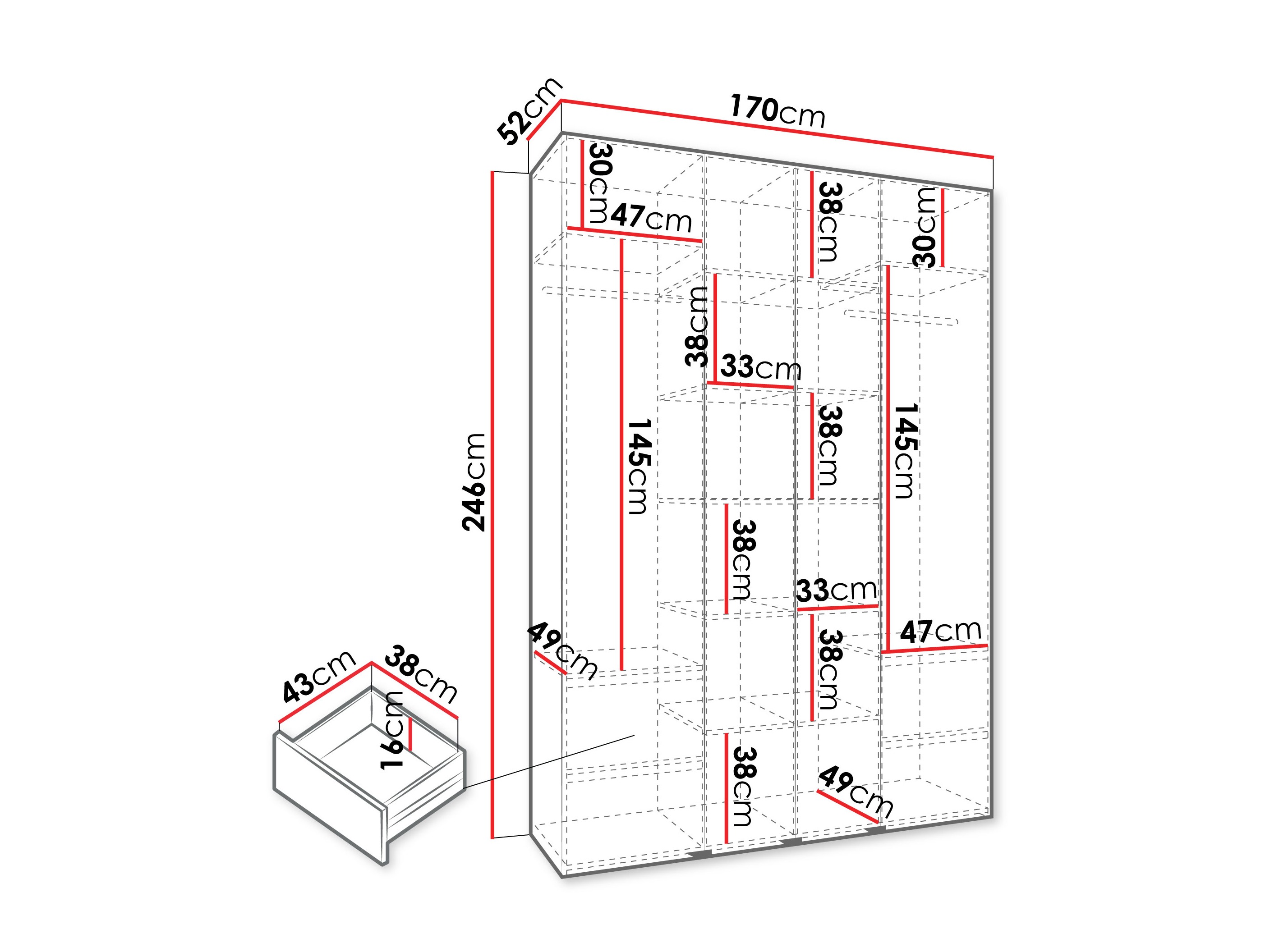 Armario Hartford 574 (Cachemira)