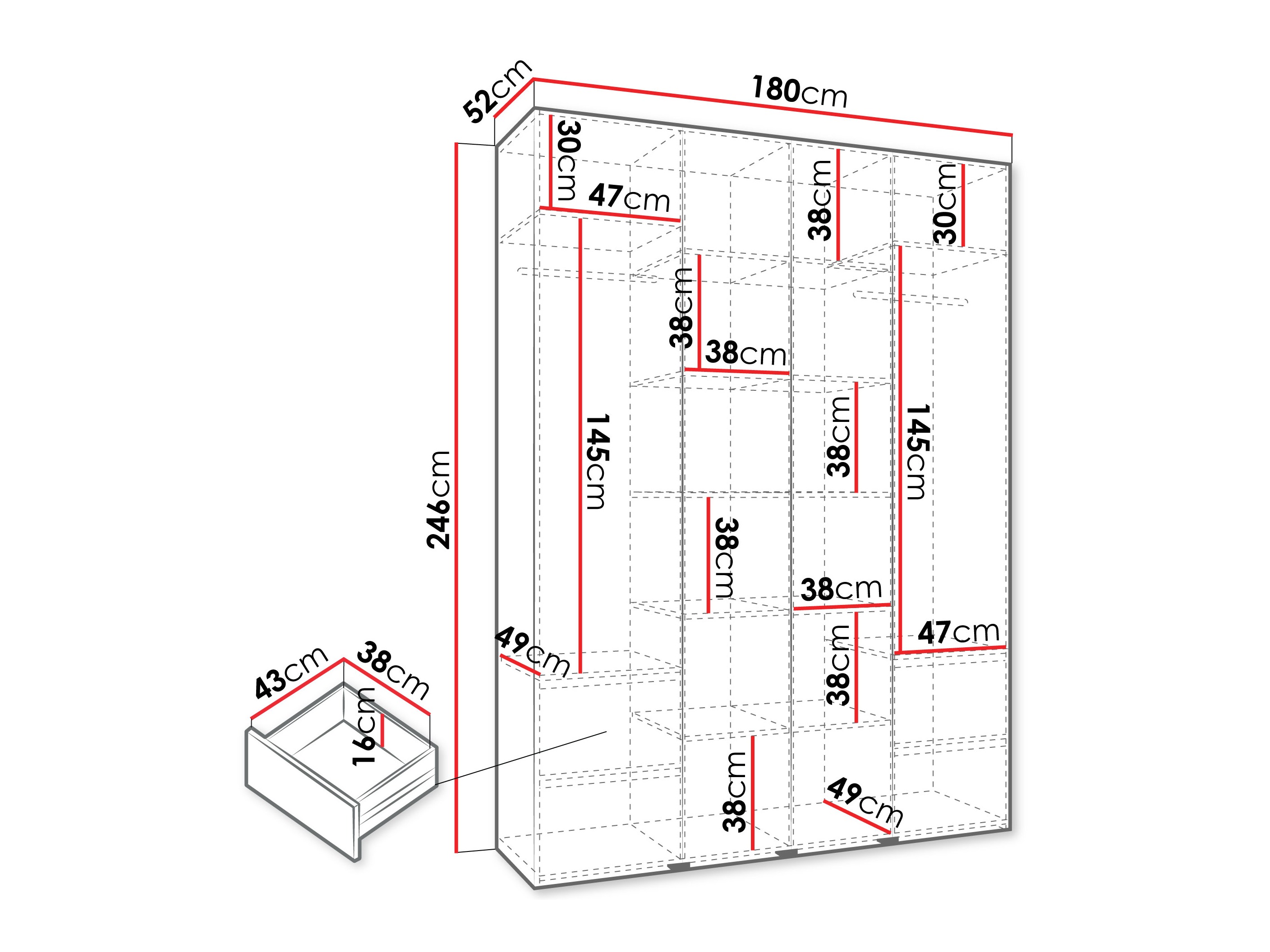 Armario Hartford 574 (Cachemira)