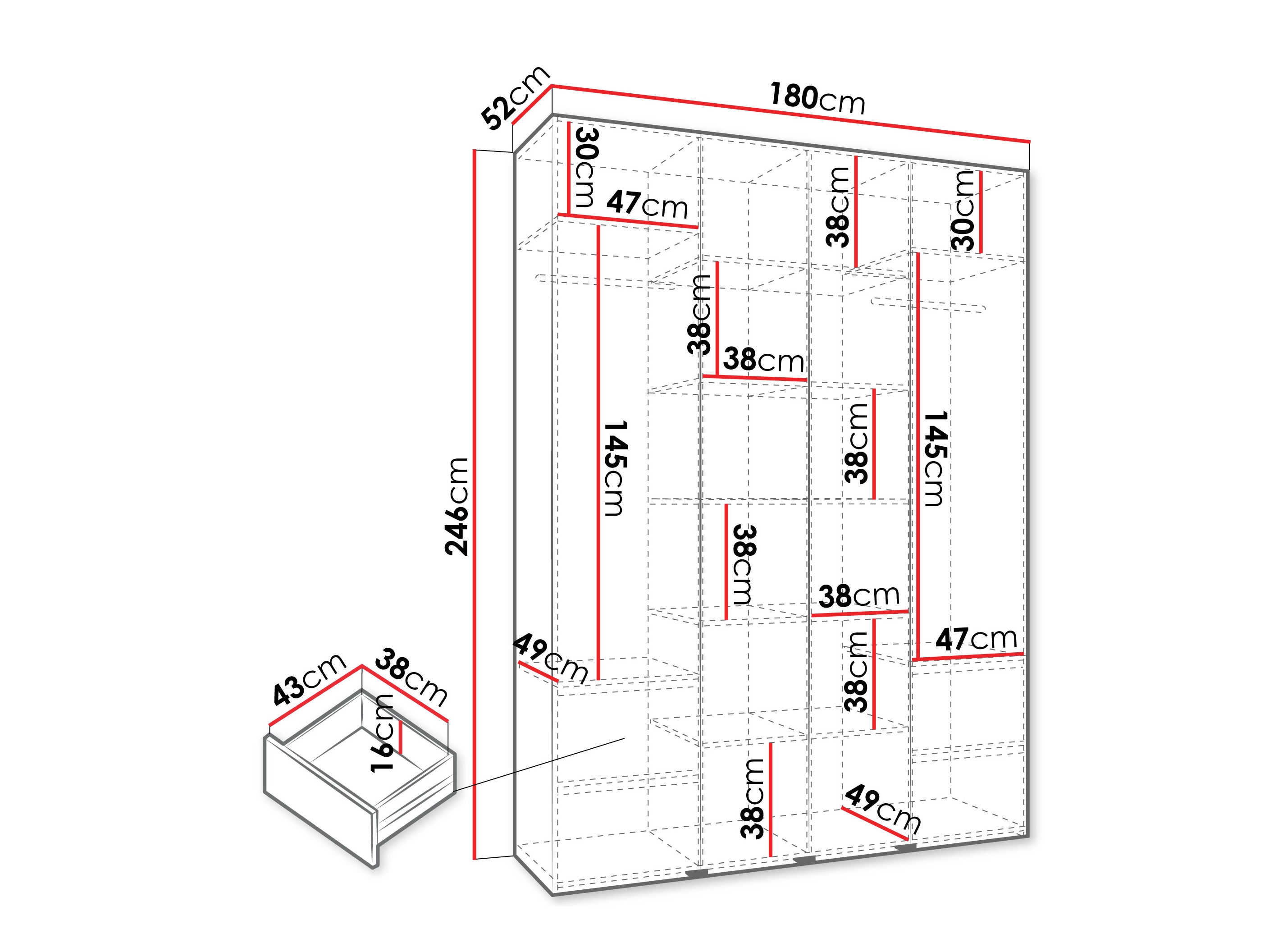 Armario Hartford 574 (Cachemira)
