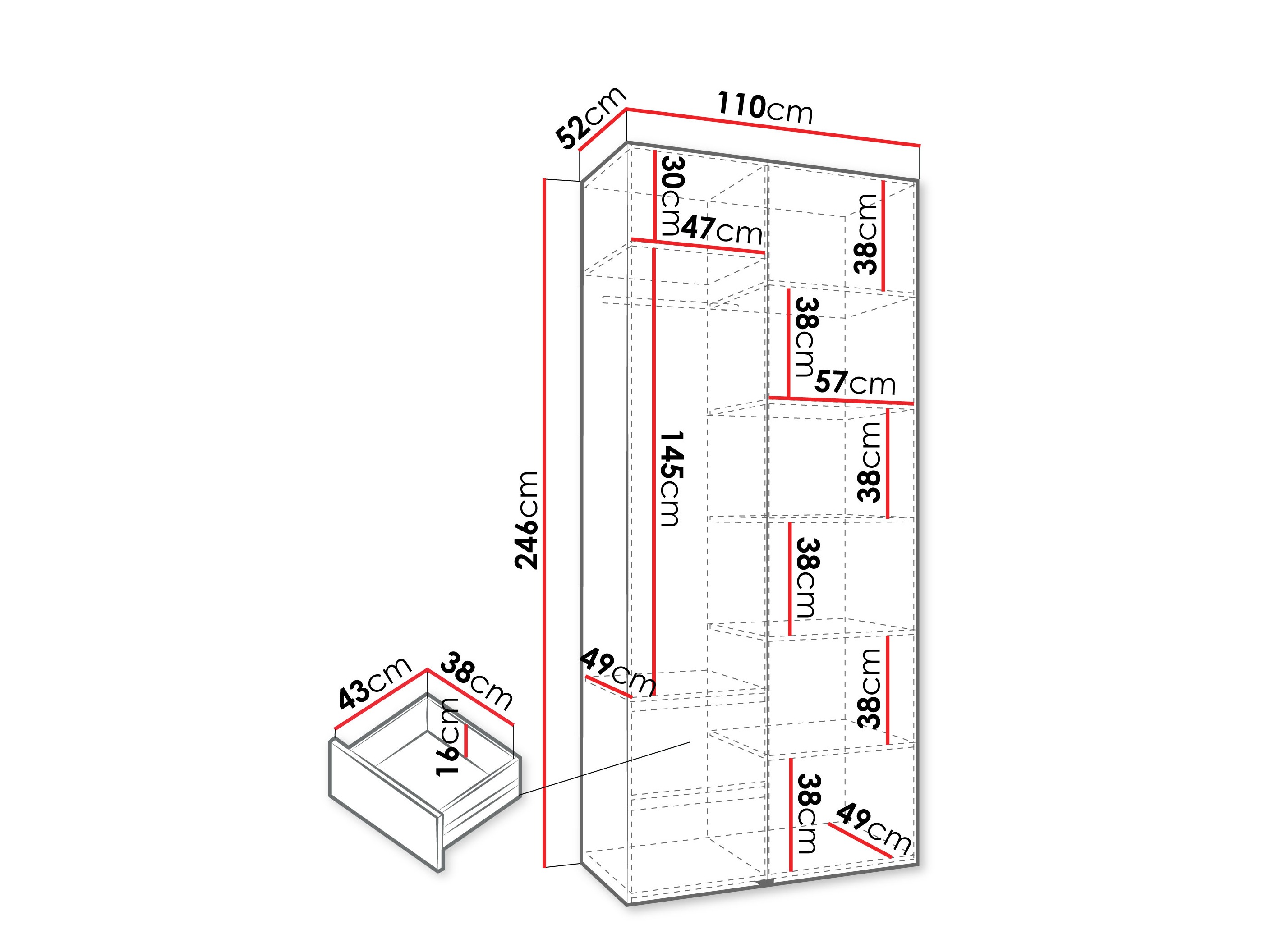 Armario Hartford 540 (Cachemira)