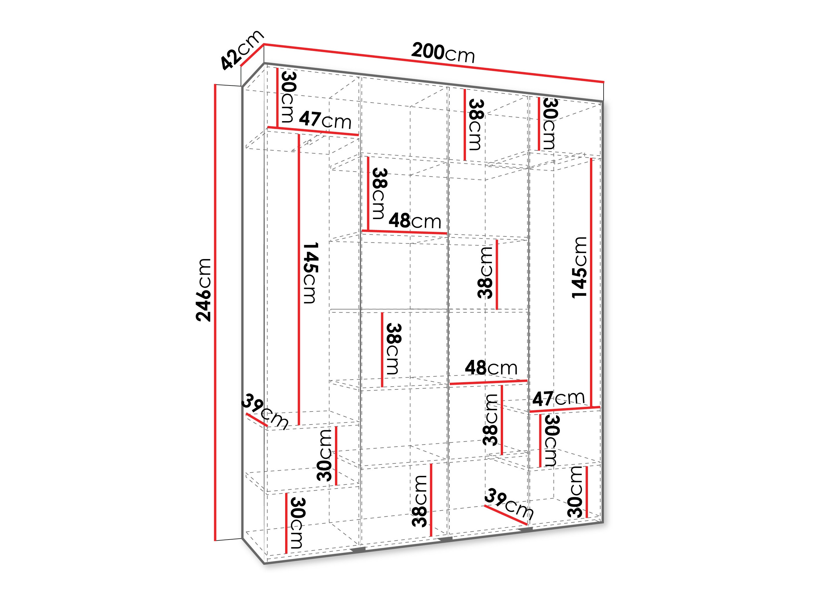 Armario Hartford 574 (Blanco)