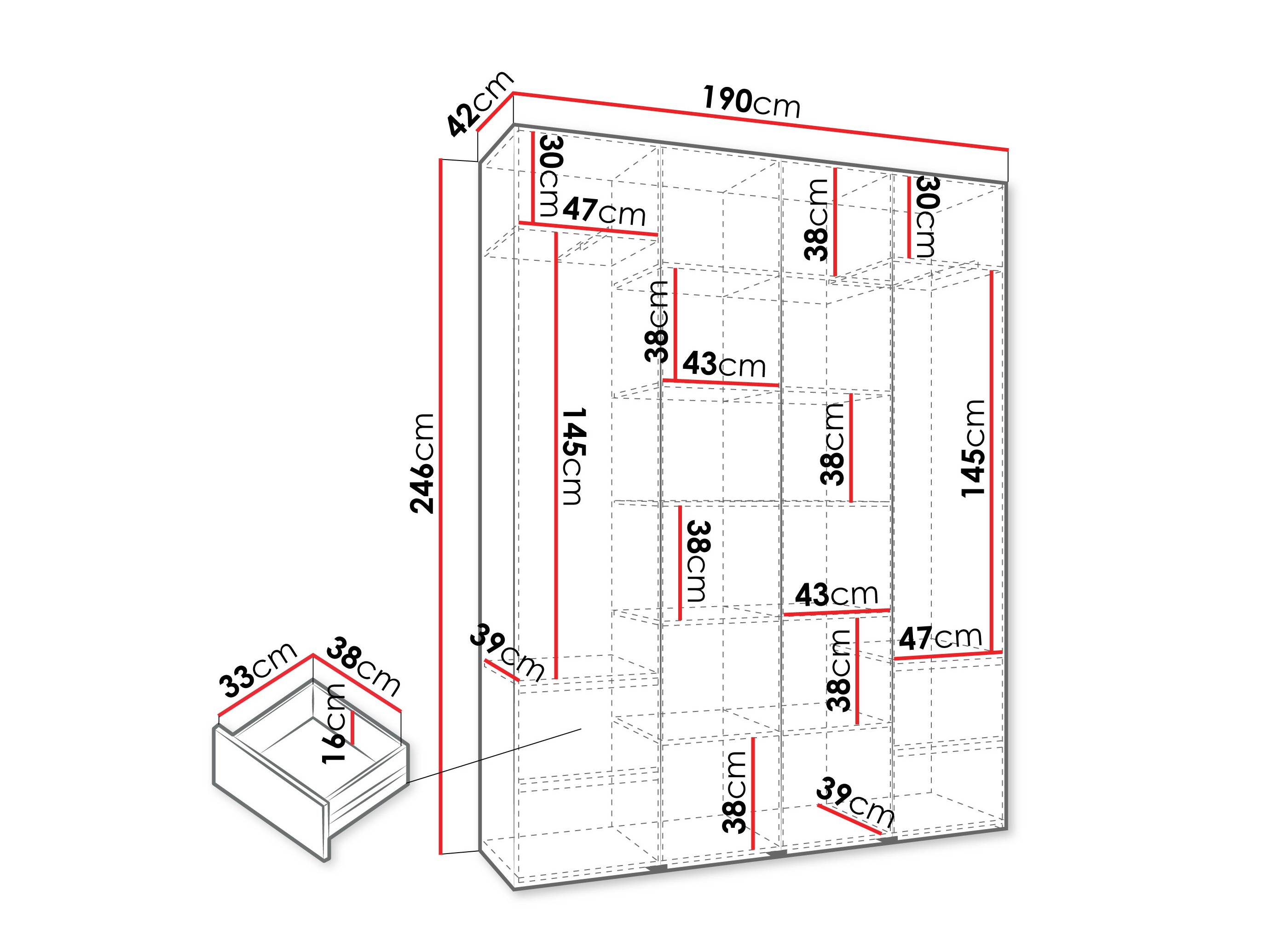 Armario Hartford 574 (Cachemira)