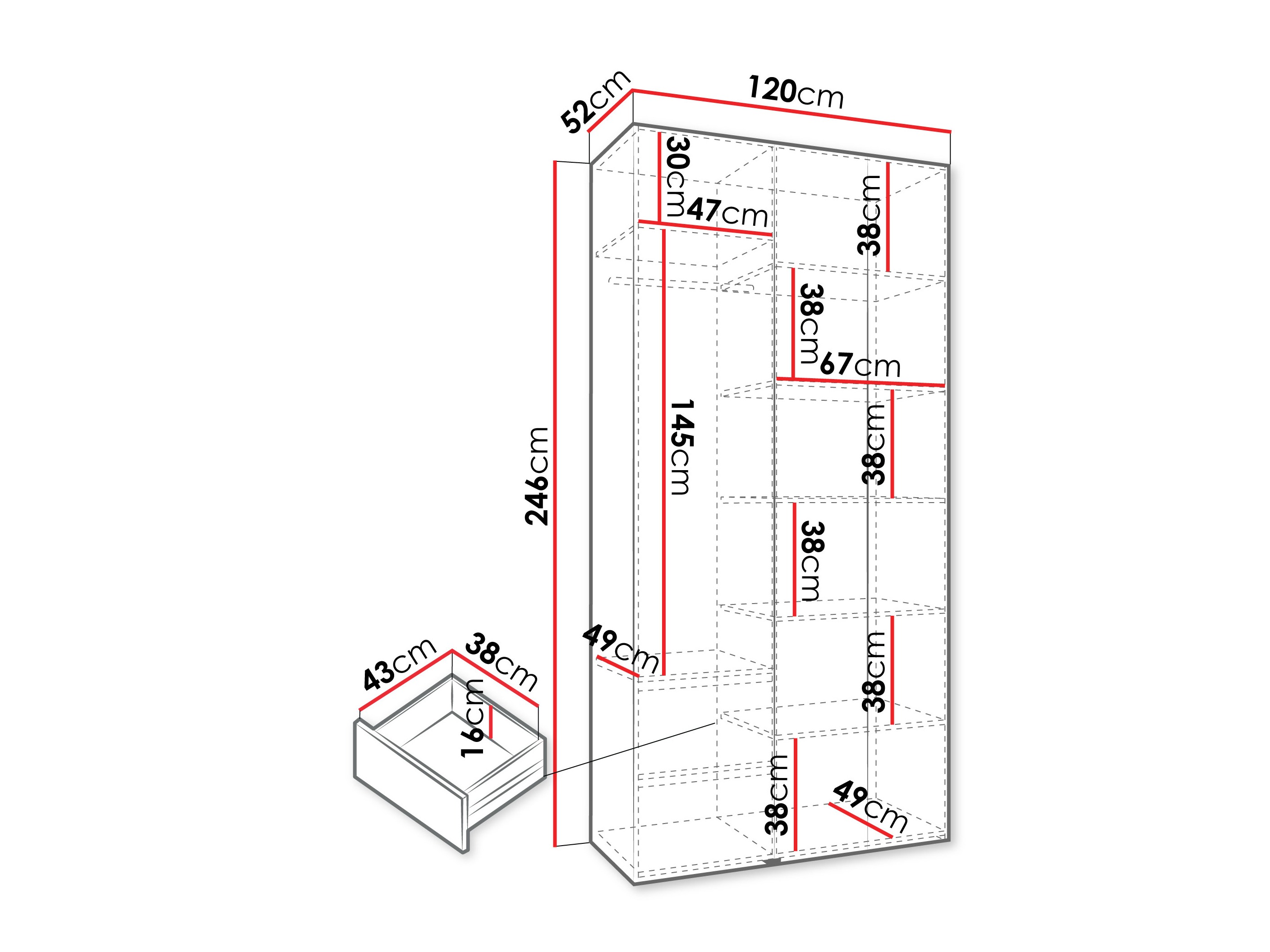 Armario Hartford 544 (Cachemira)