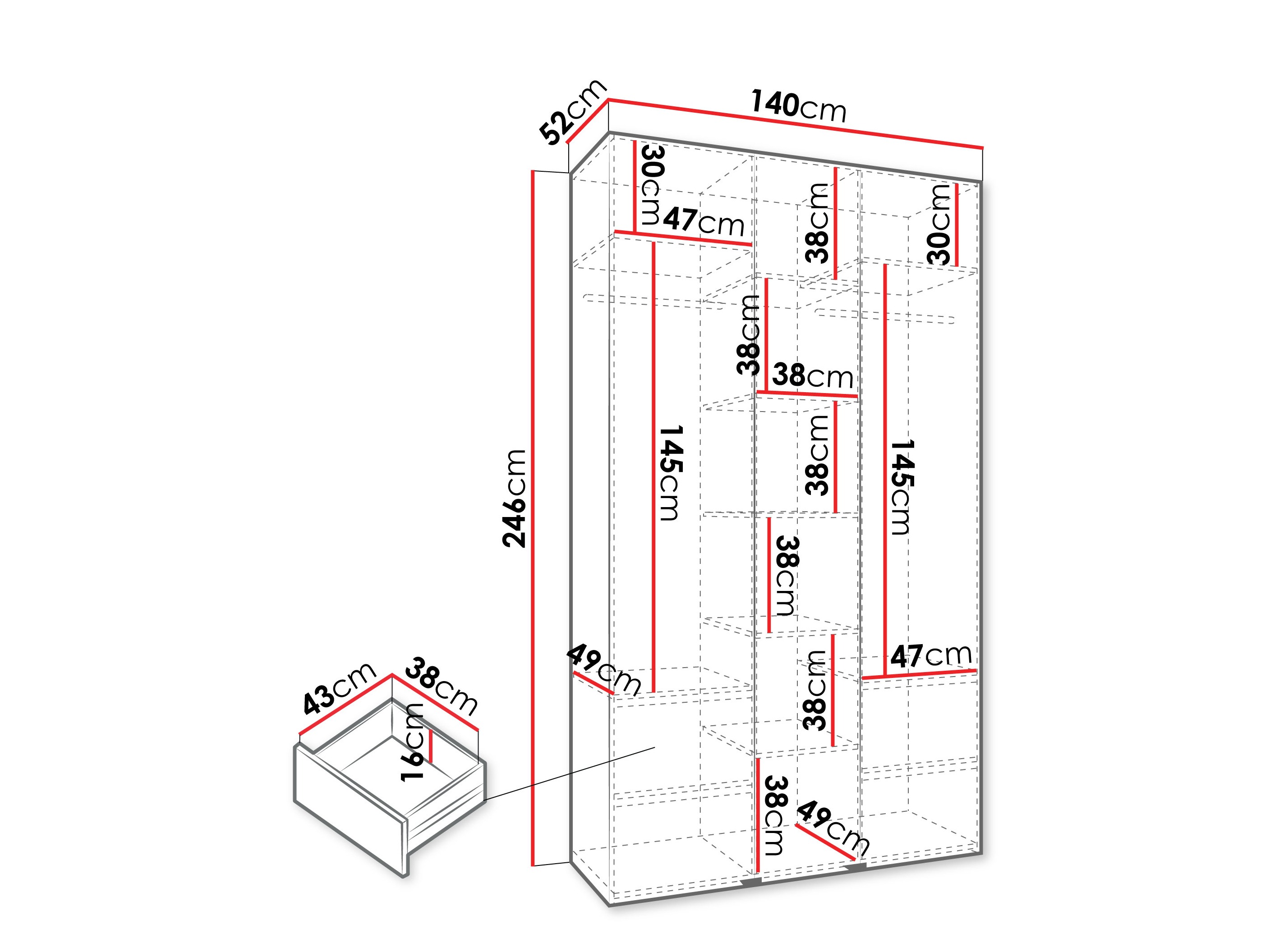 Armario Hartford 544 (Cachemira)
