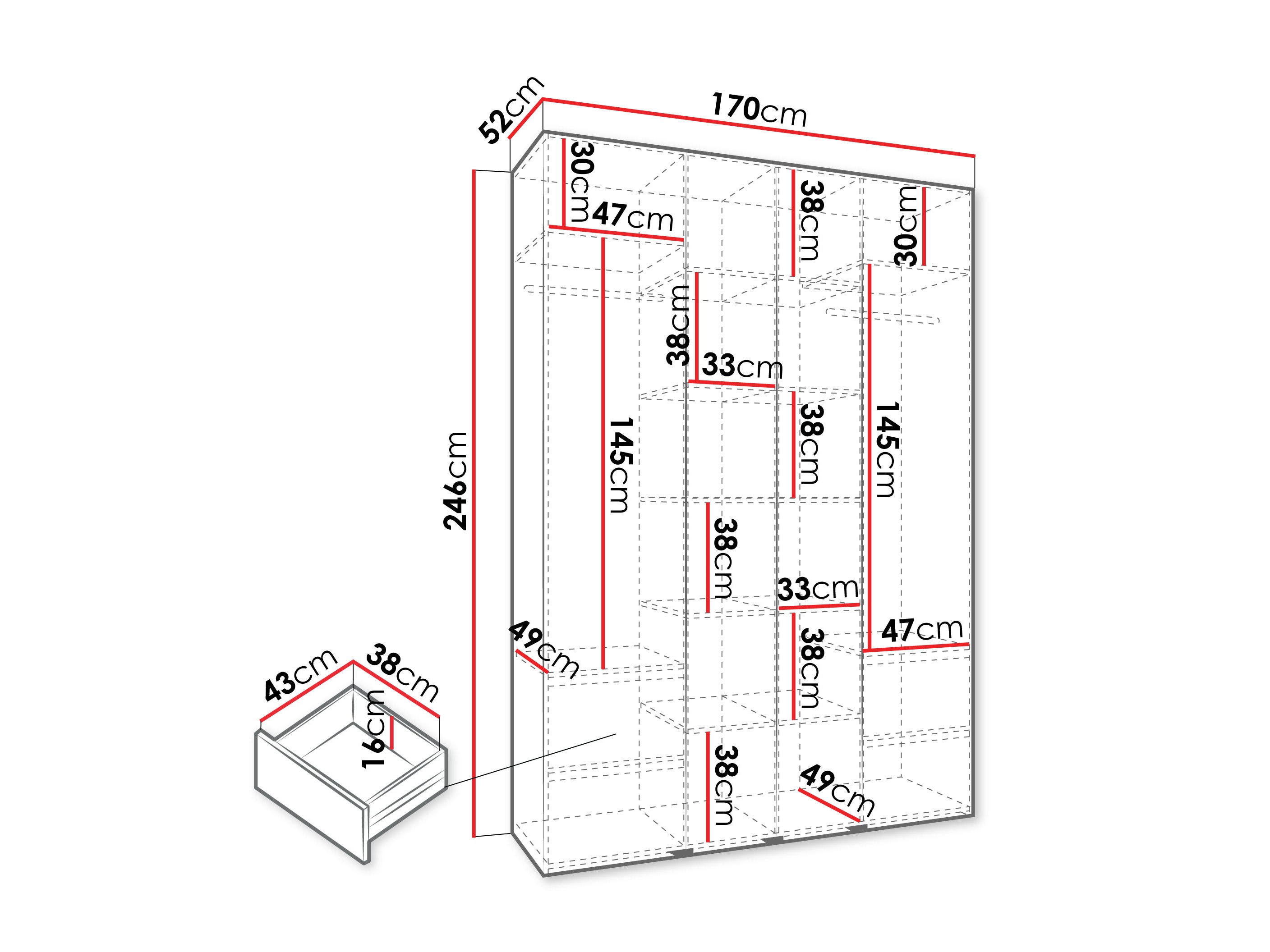 Armario Hartford 554 (Cachemira)