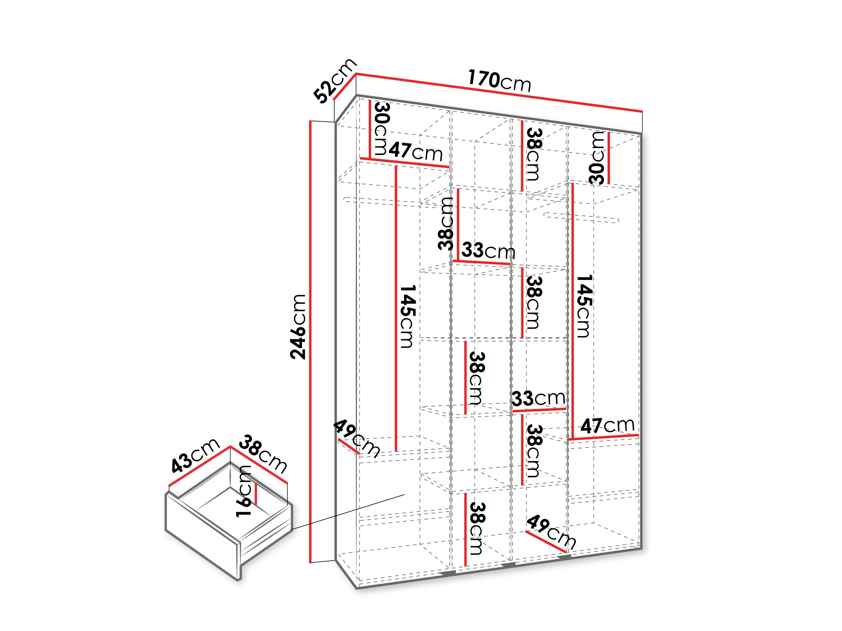 Armario Hartford 554 (Cachemira)