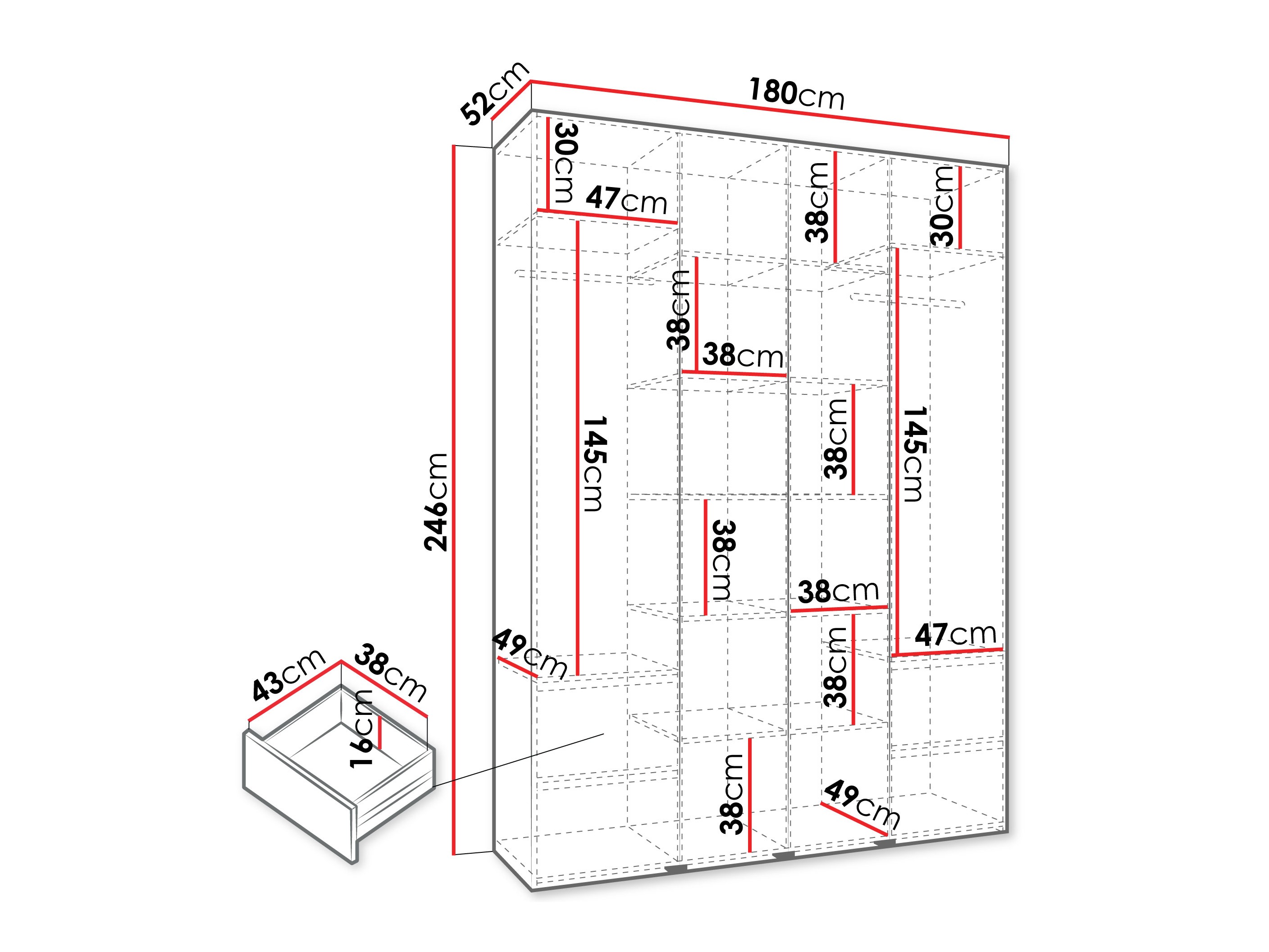 Armario Hartford 554 (Cachemira)