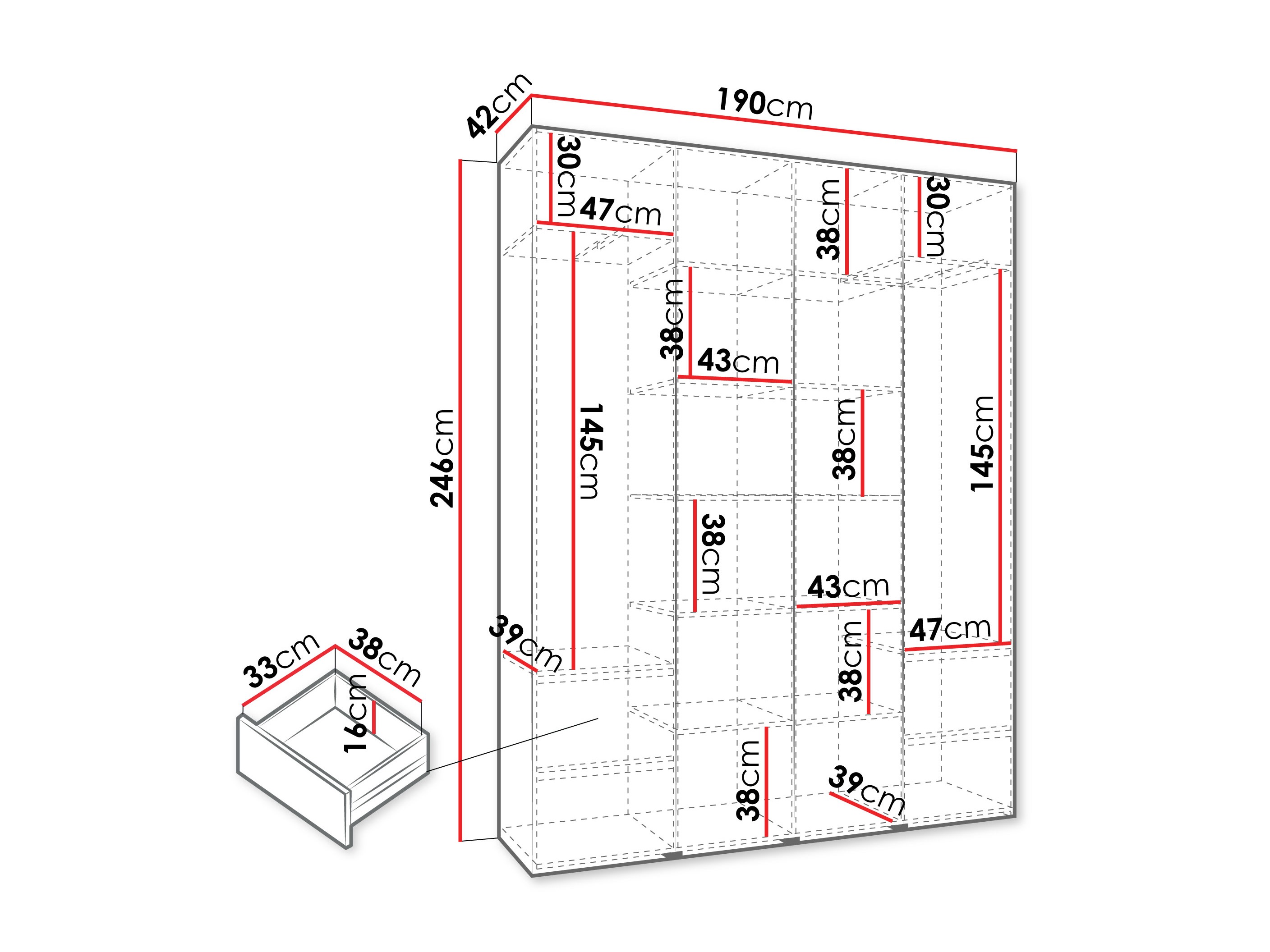 Armario Hartford 554 (Cachemira)