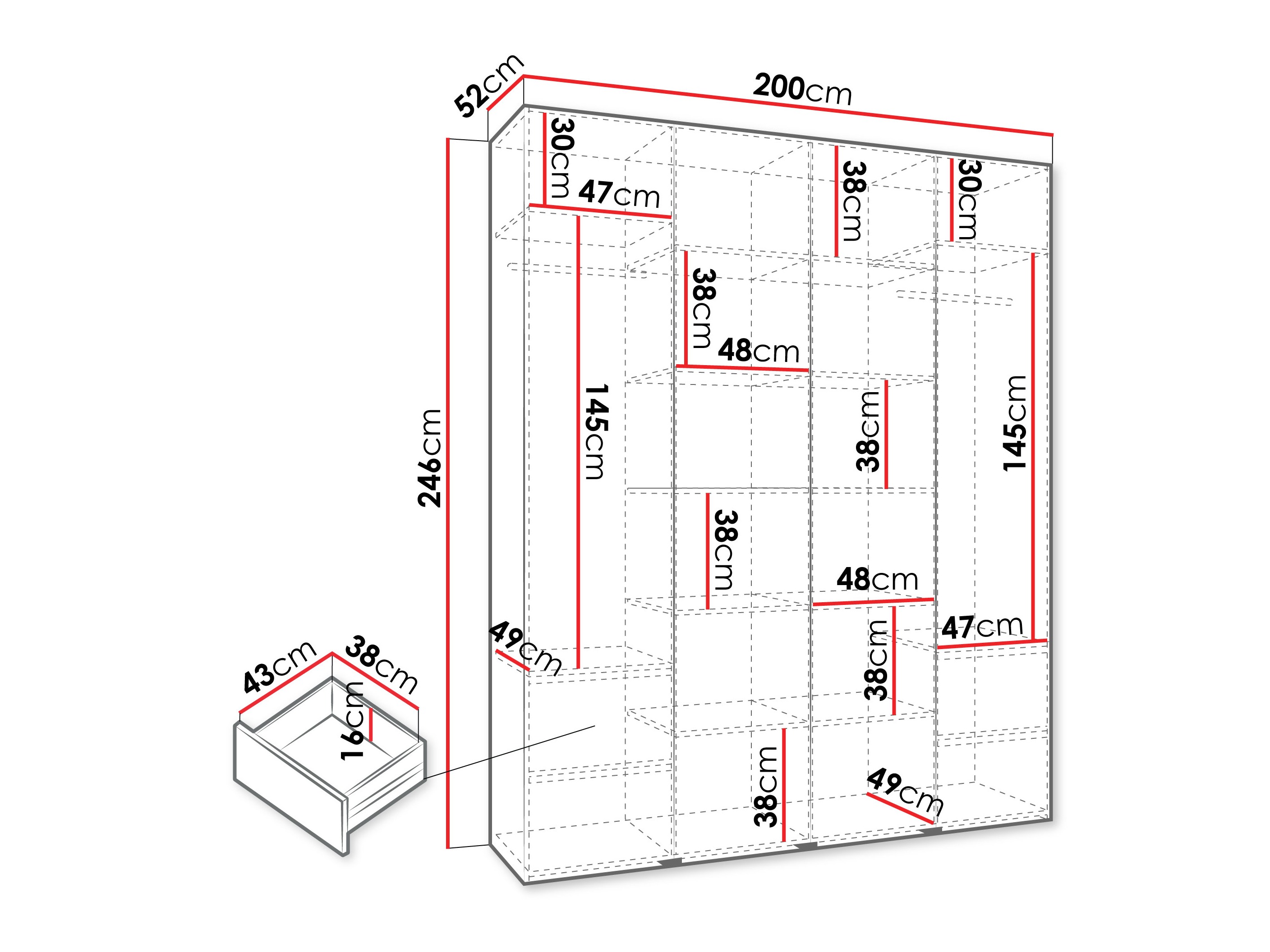 Armario Hartford 554 (Cachemira)