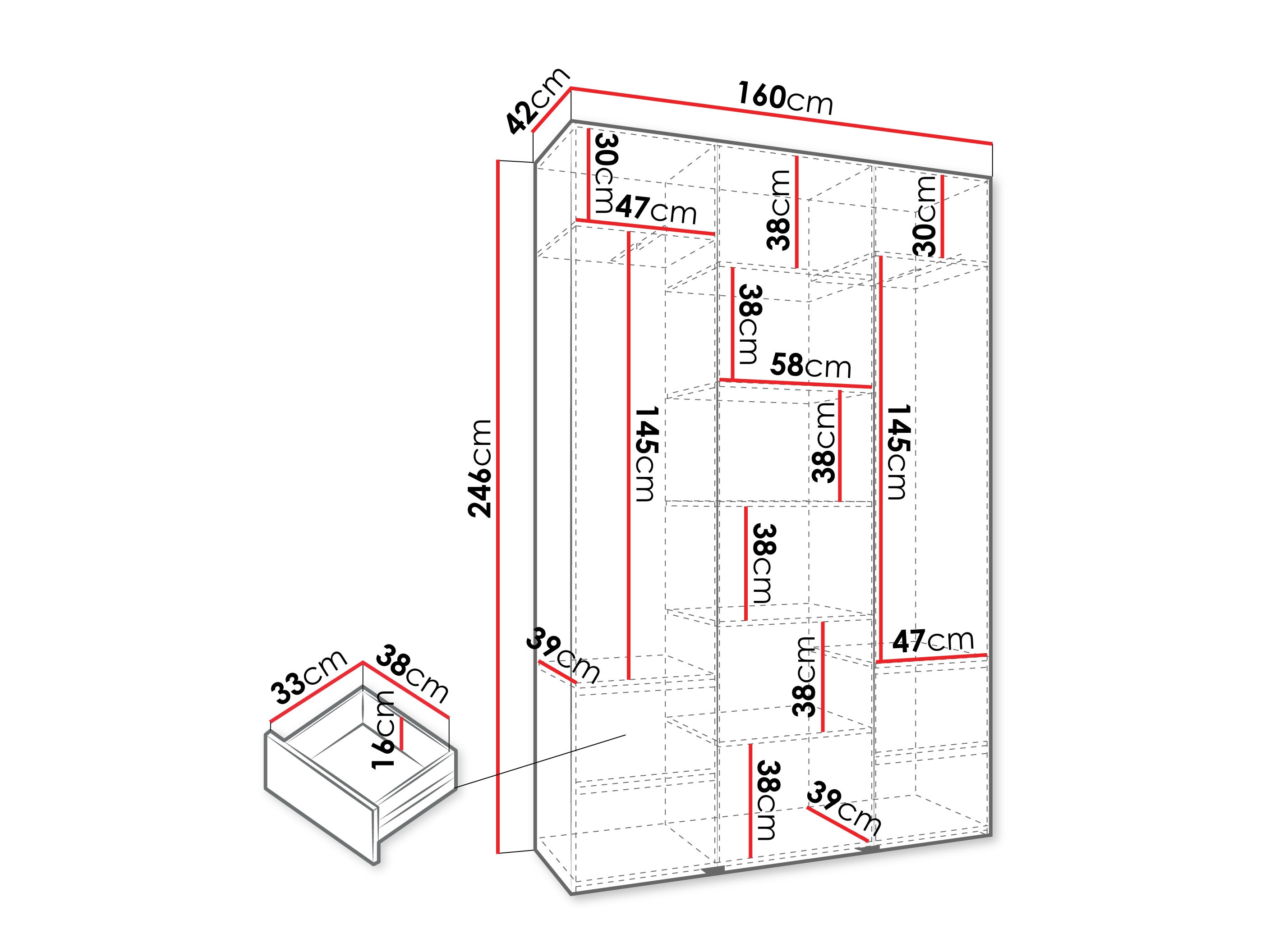 Armario Hartford 544 (Blanco)
