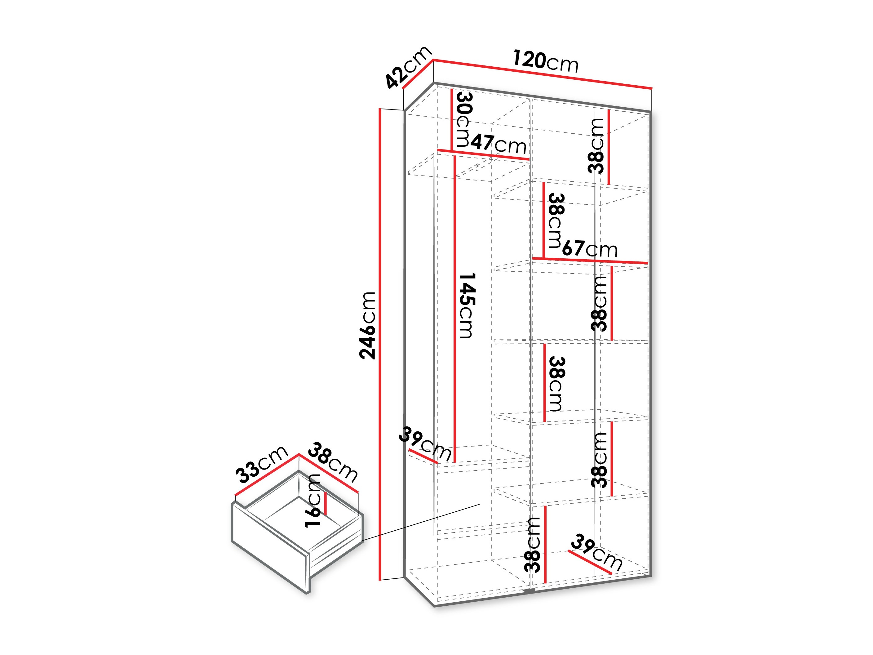 Armario Hartford 563 (Blanco)