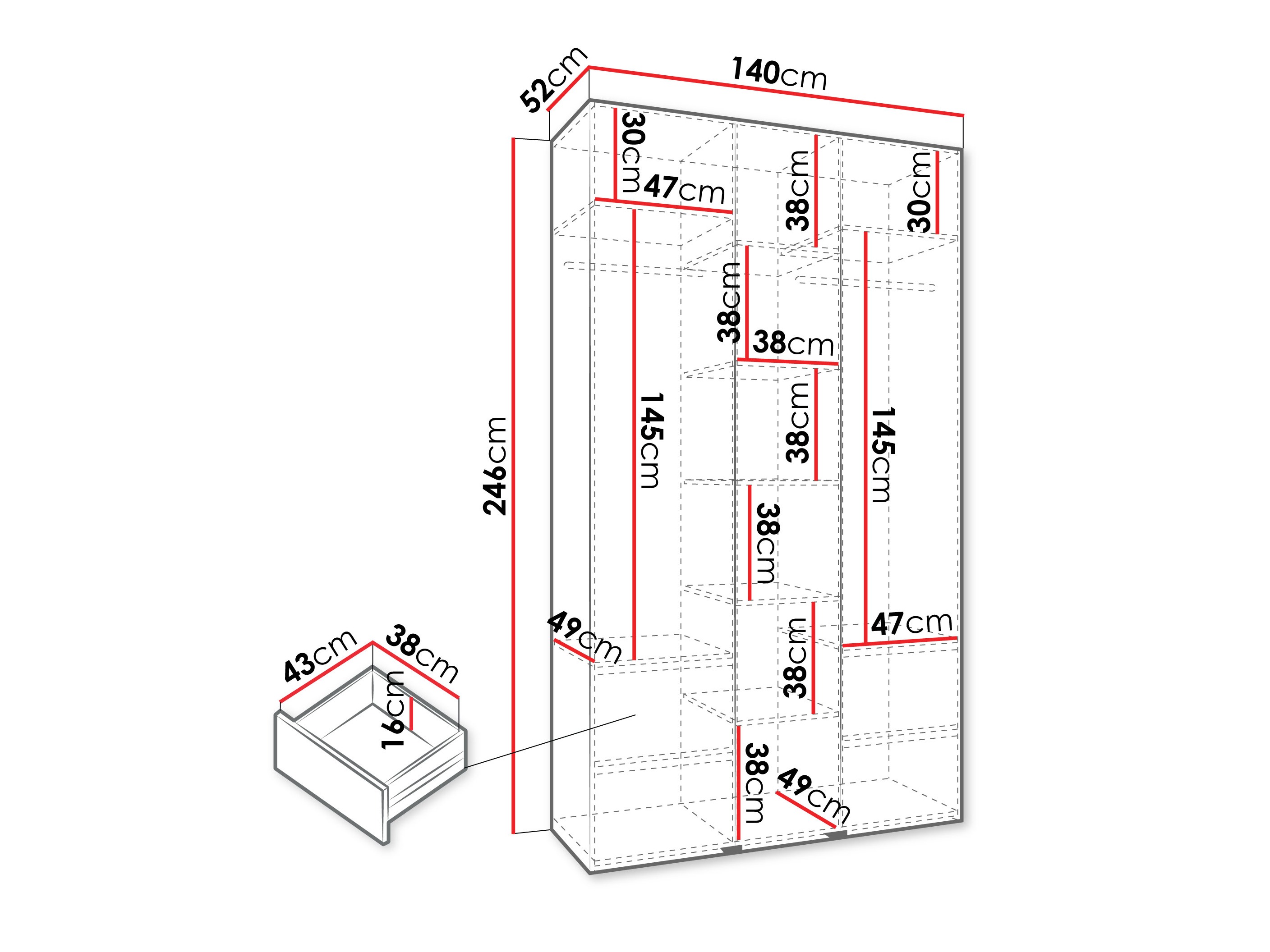 Armario Hartford 563 (Cachemira)