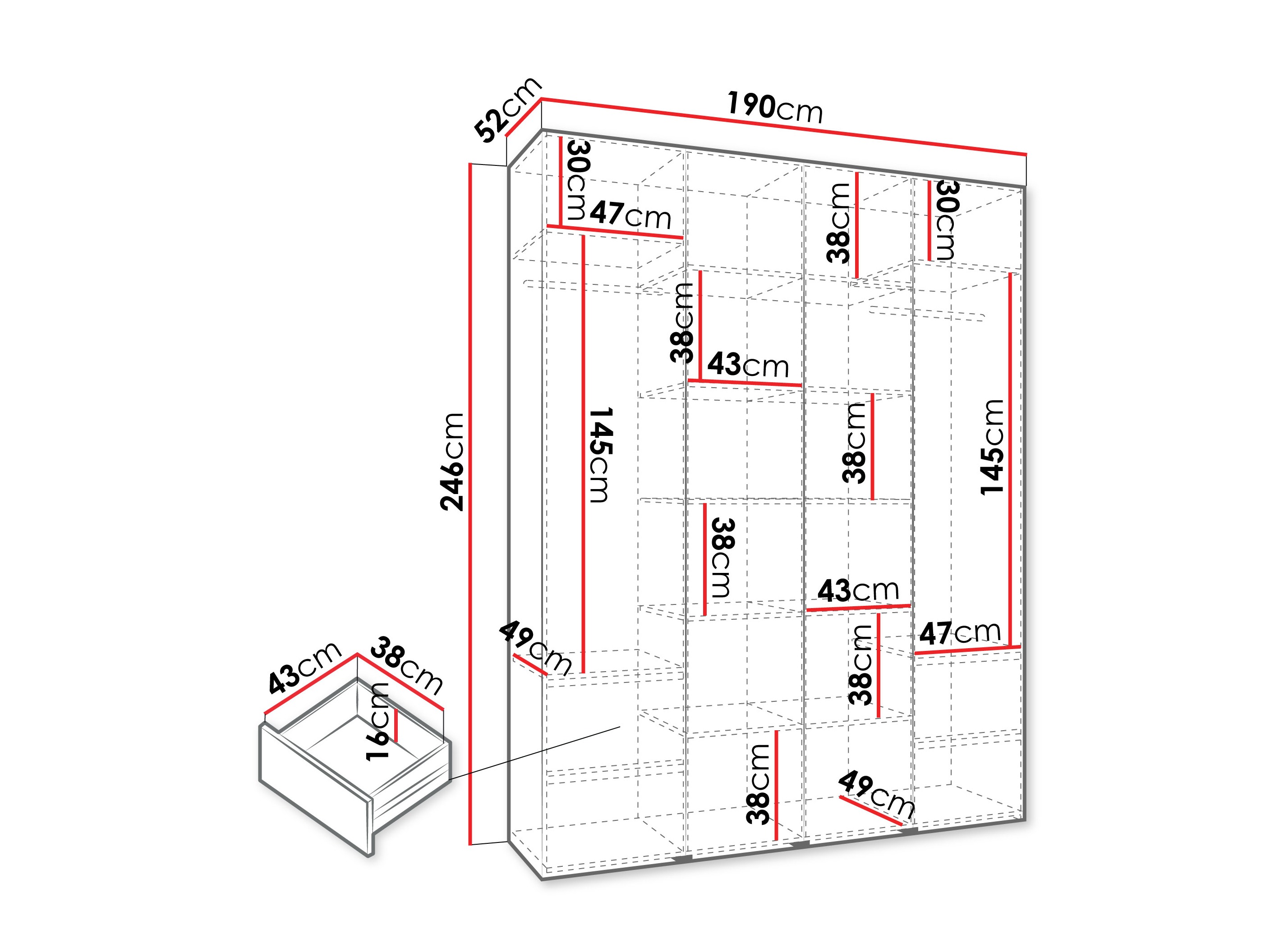 Armario Hartford 564 (Cachemira)