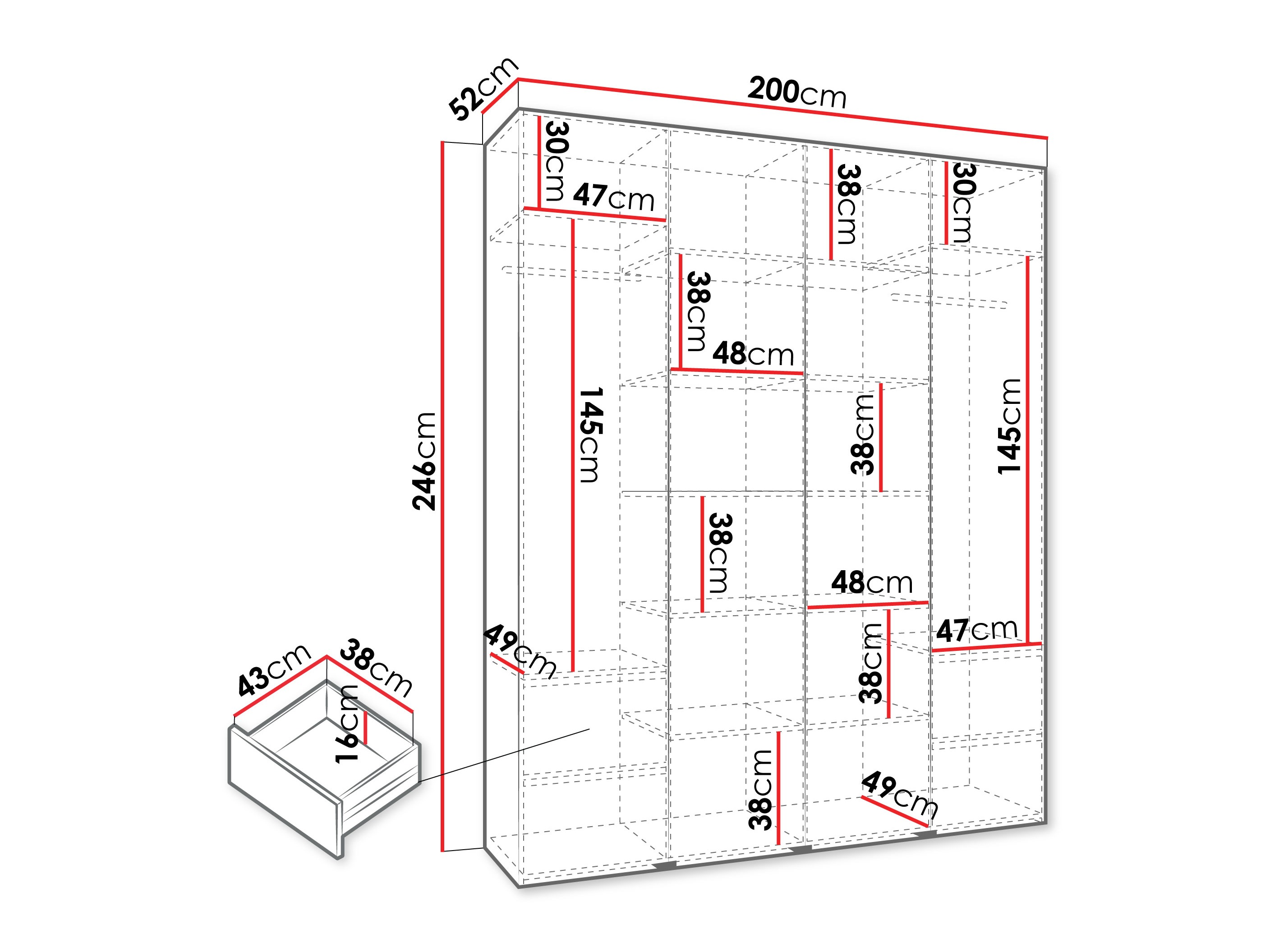 Armario Hartford 564 (Cachemira)