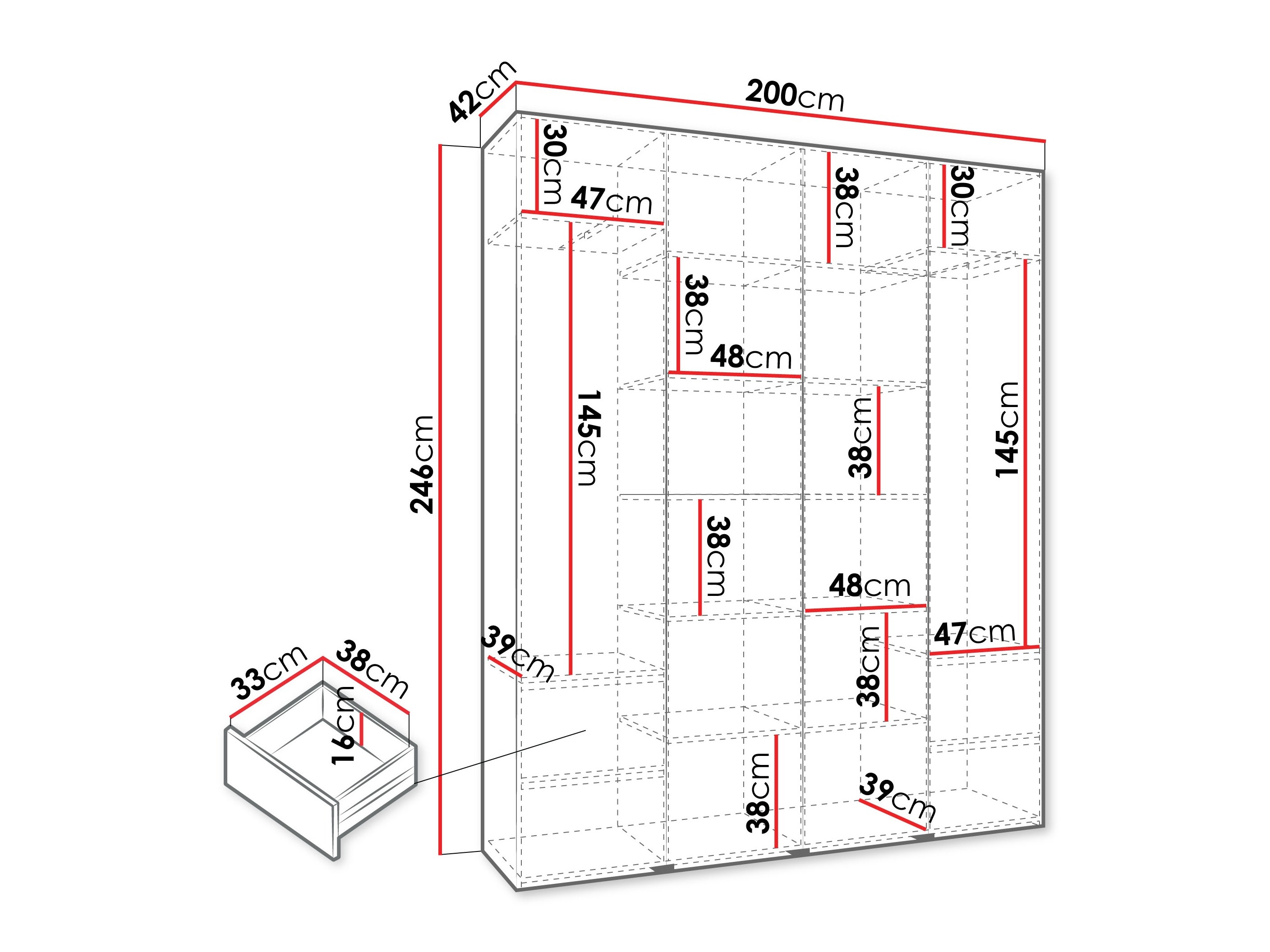Armario Hartford 570 (Blanco)