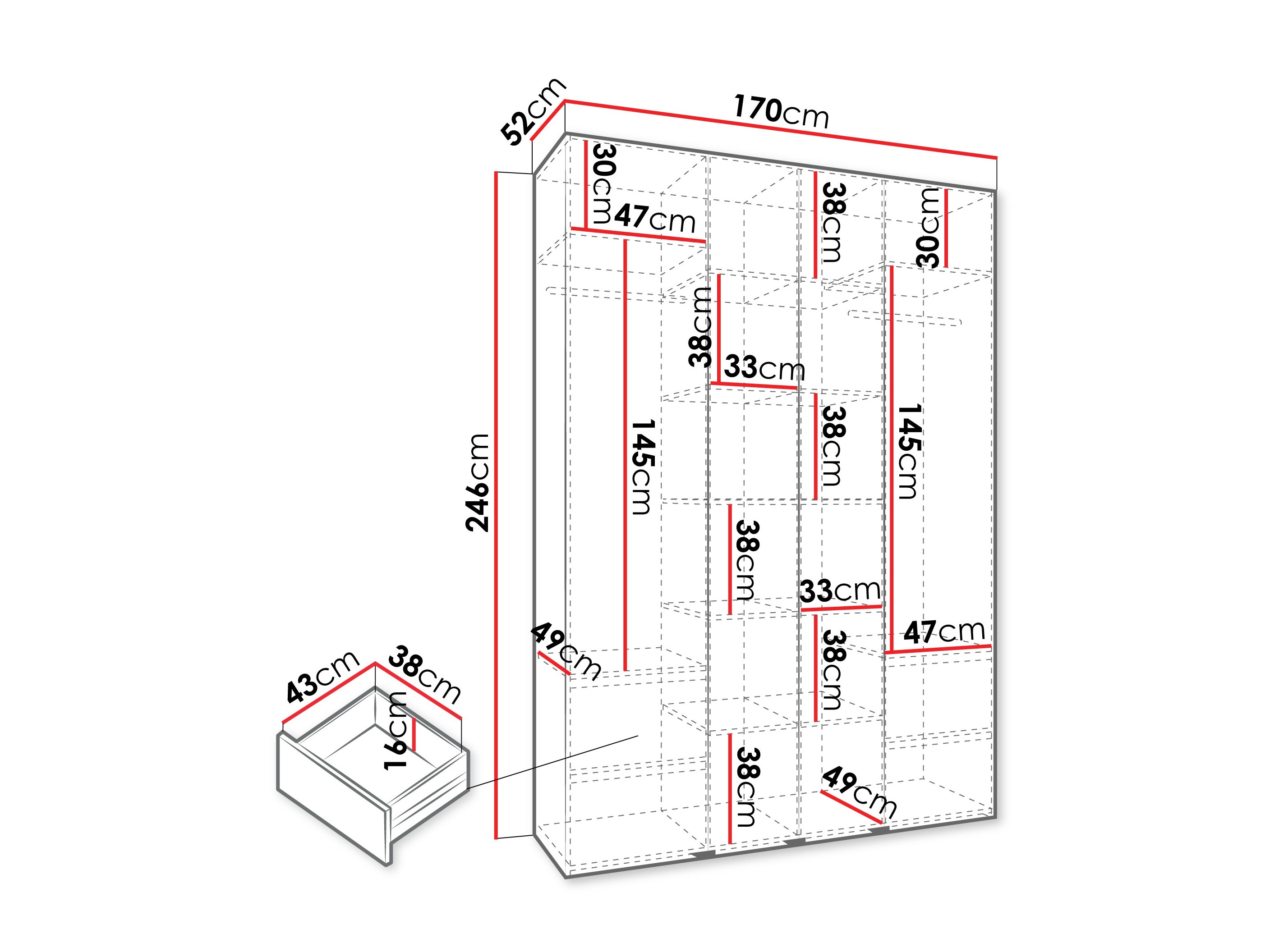 Armario Hartford 570 (Cachemira)
