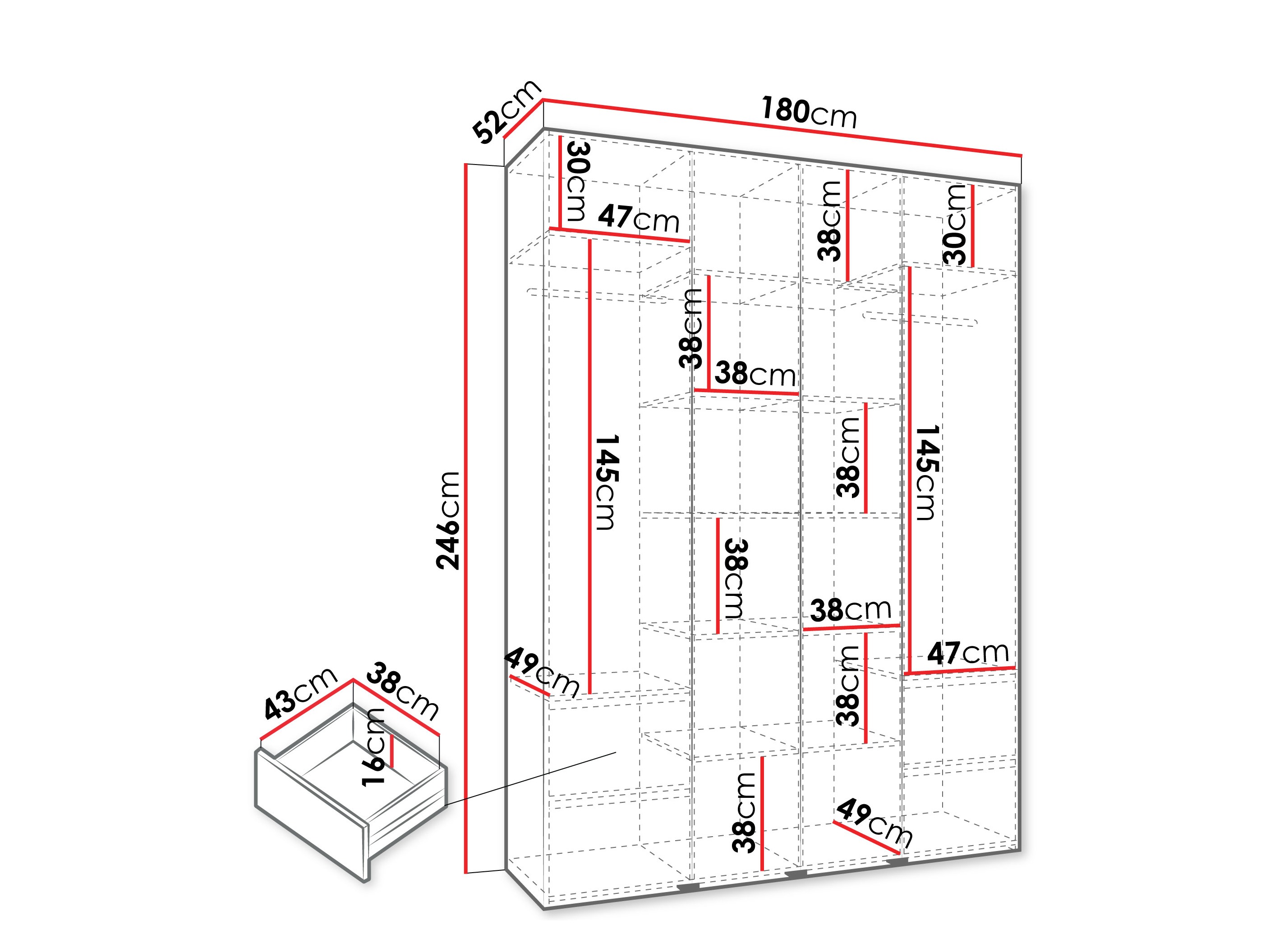 Armario Hartford 570 (Cachemira)
