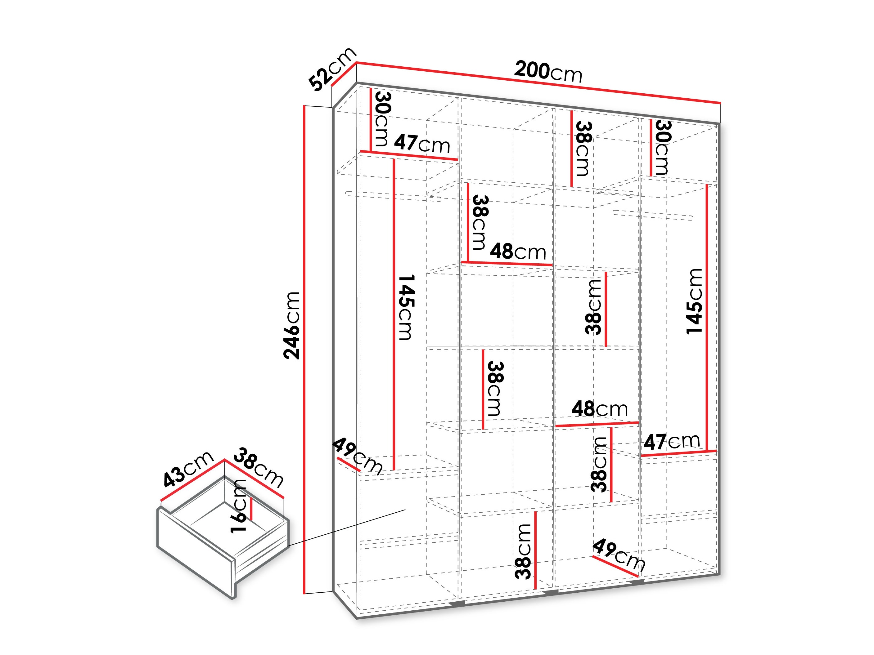 Armario Hartford 570 (Cachemira)
