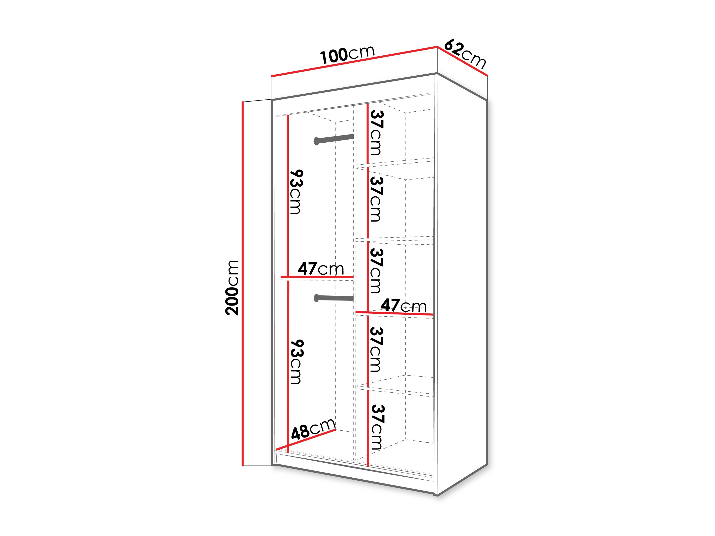 Armario Hartford 575 (Blanco)