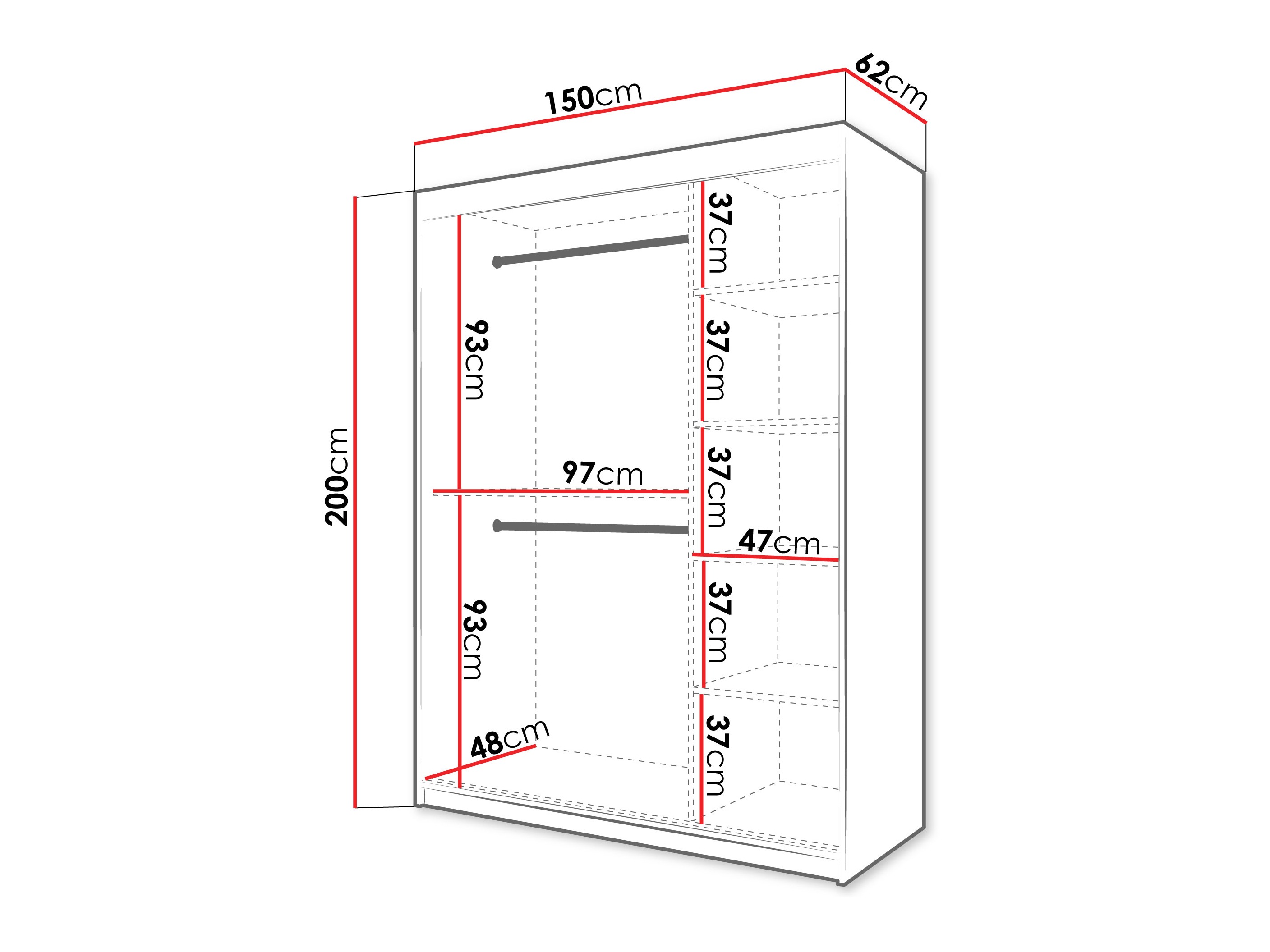 Armario Hartford 576 (Blanco)