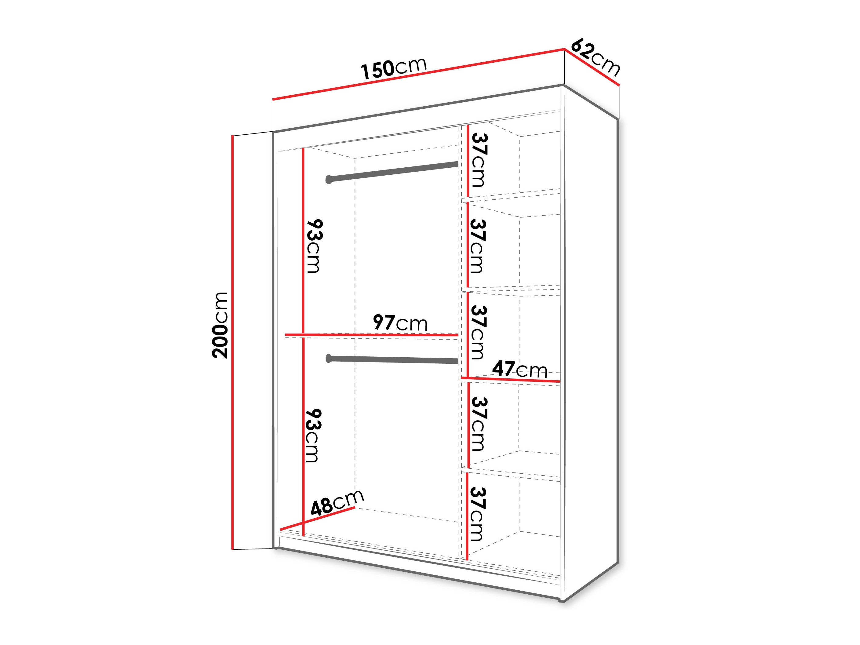 Armario Hartford 576 (Blanco)