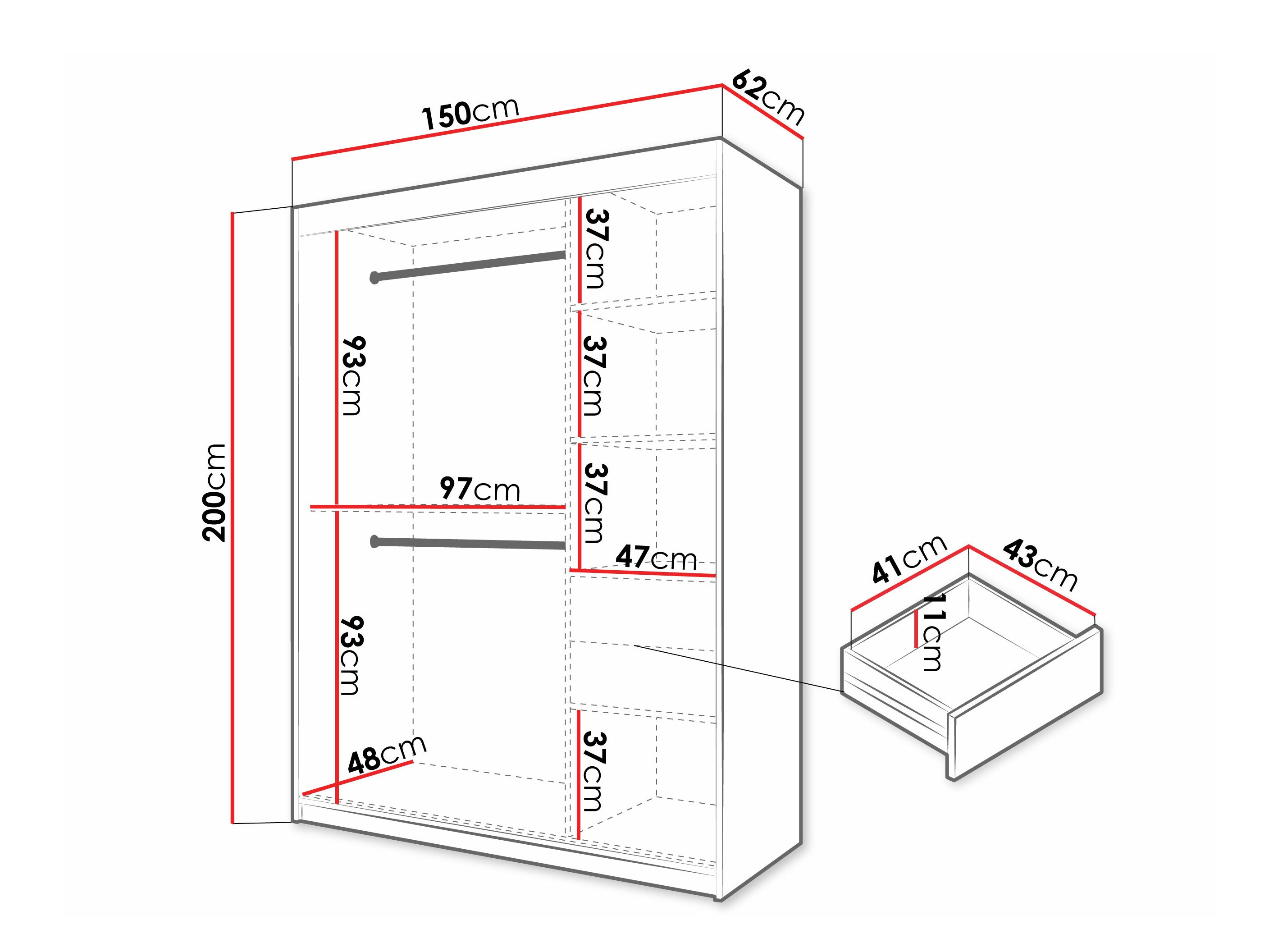 Armario Hartford 576 (Blanco)