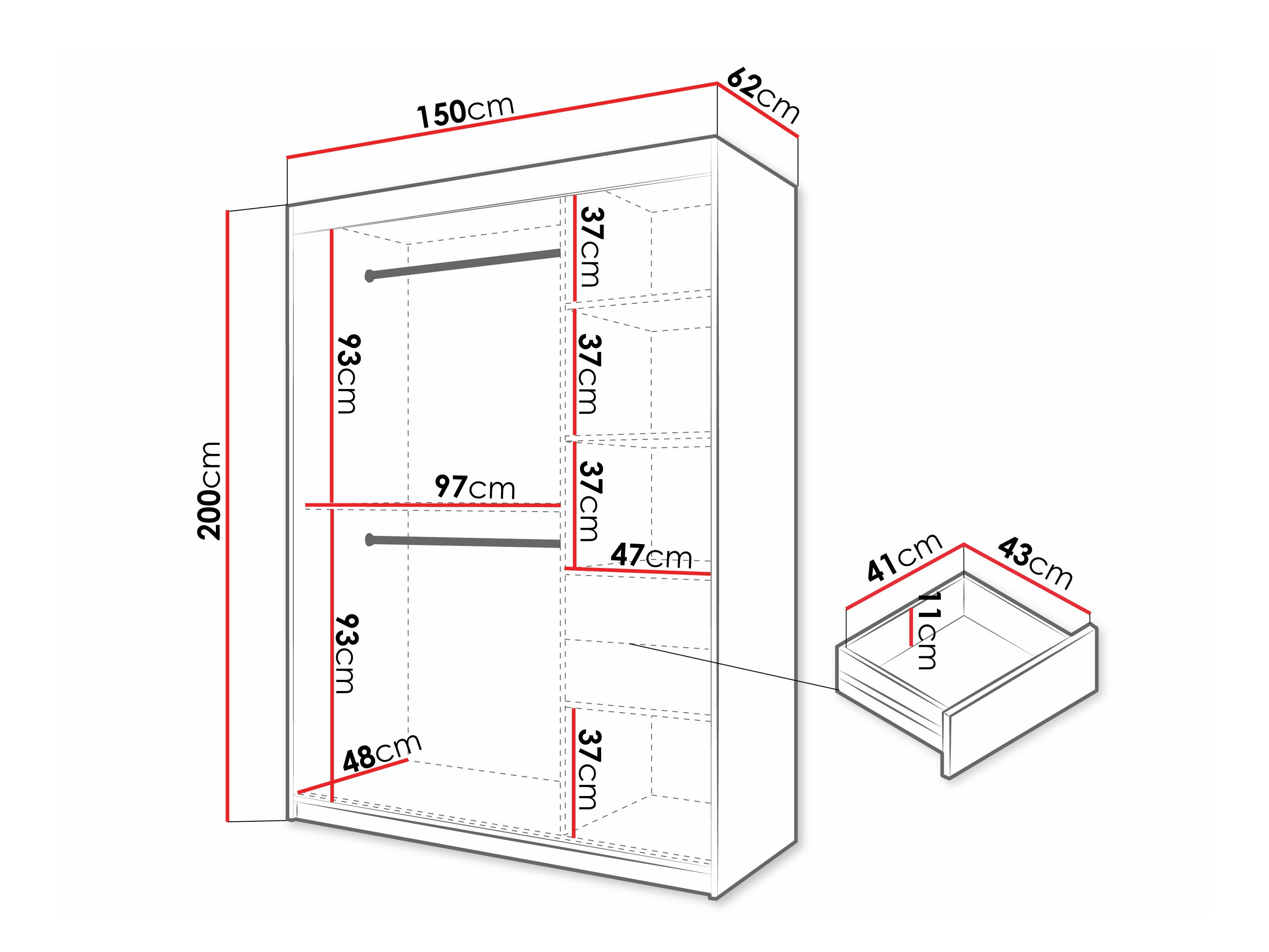 Armario Hartford 576 (Blanco)