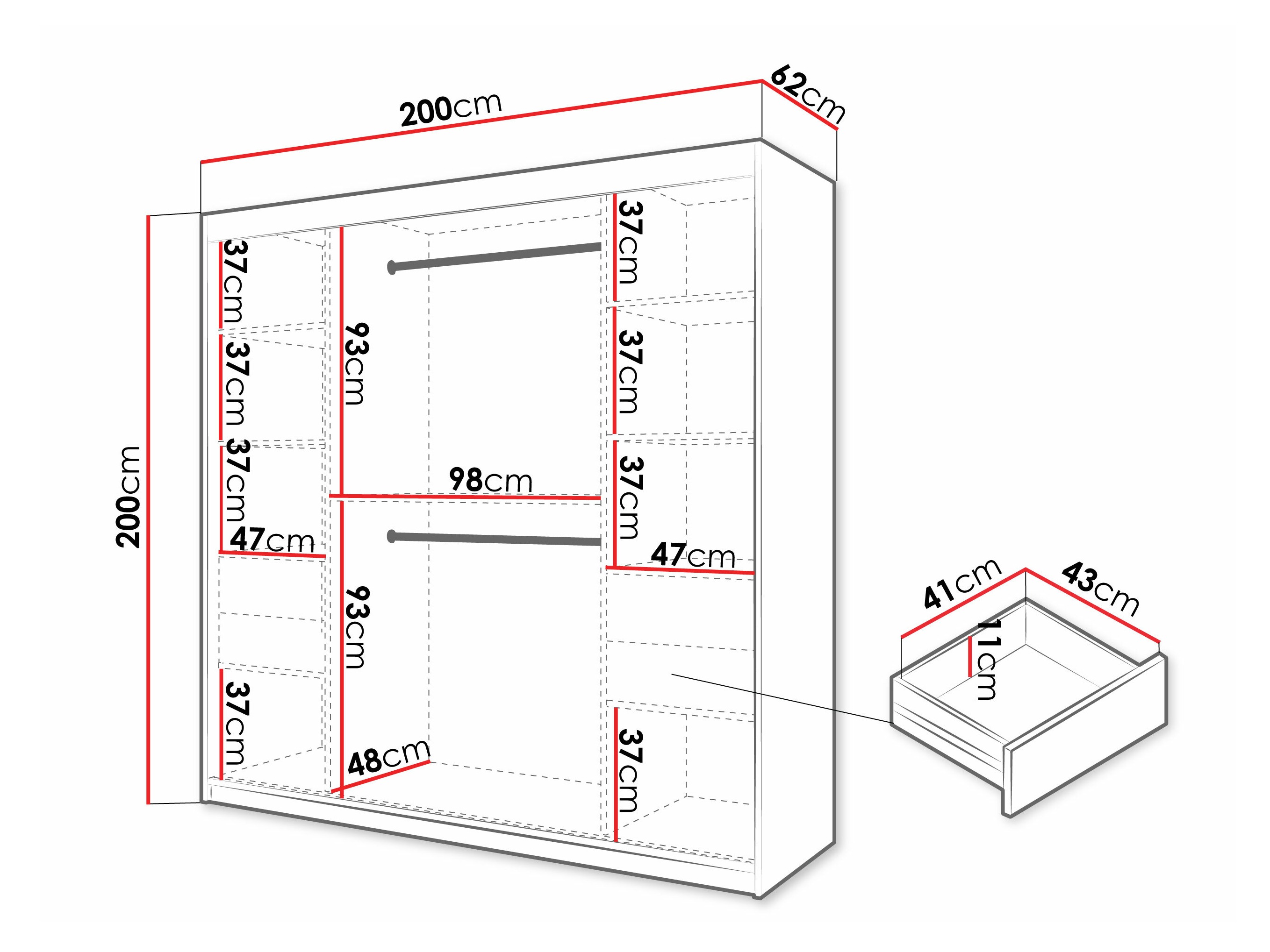 Armario Hartford 576 (Blanco)