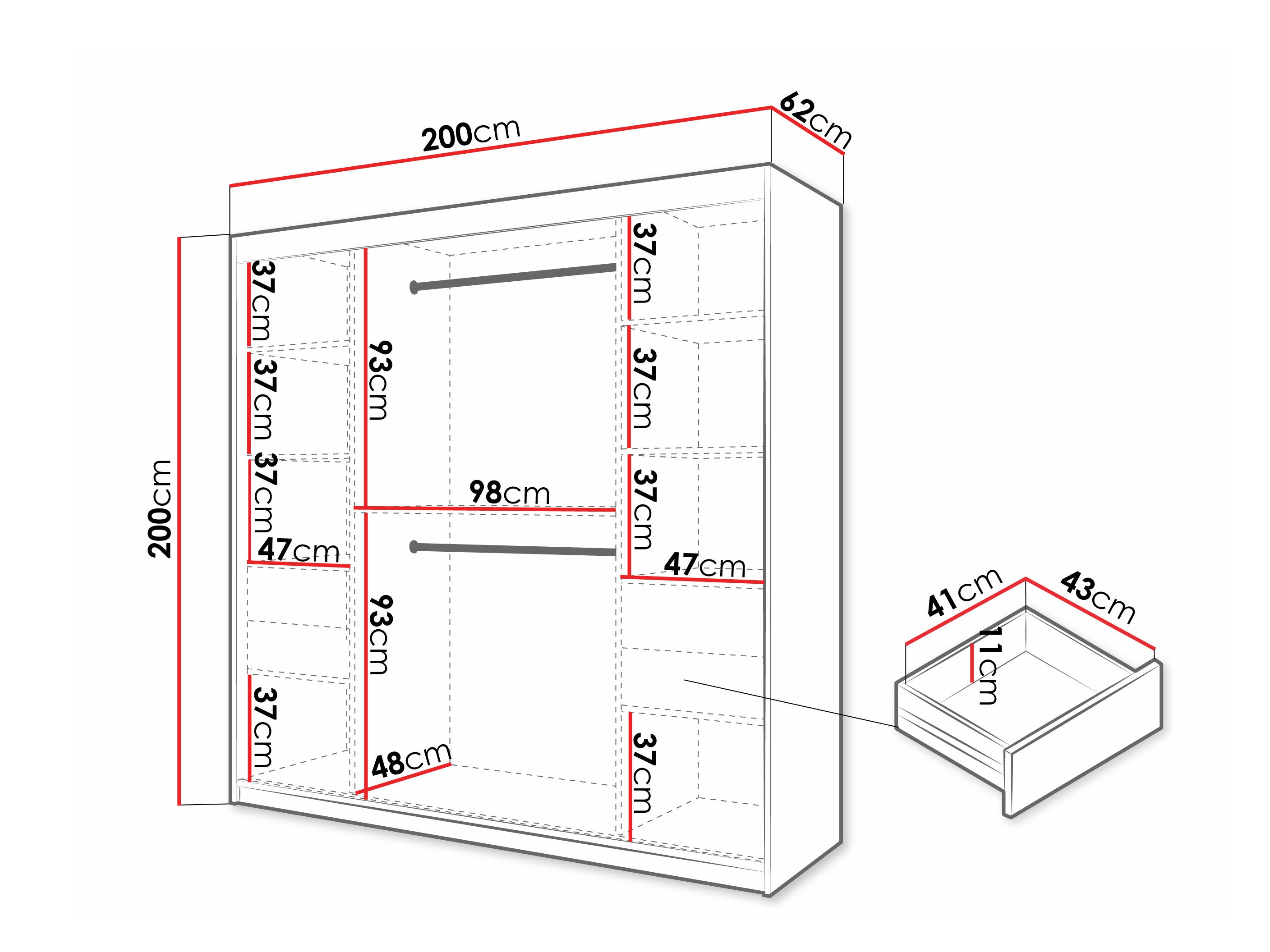 Armario Hartford 576 (Blanco)