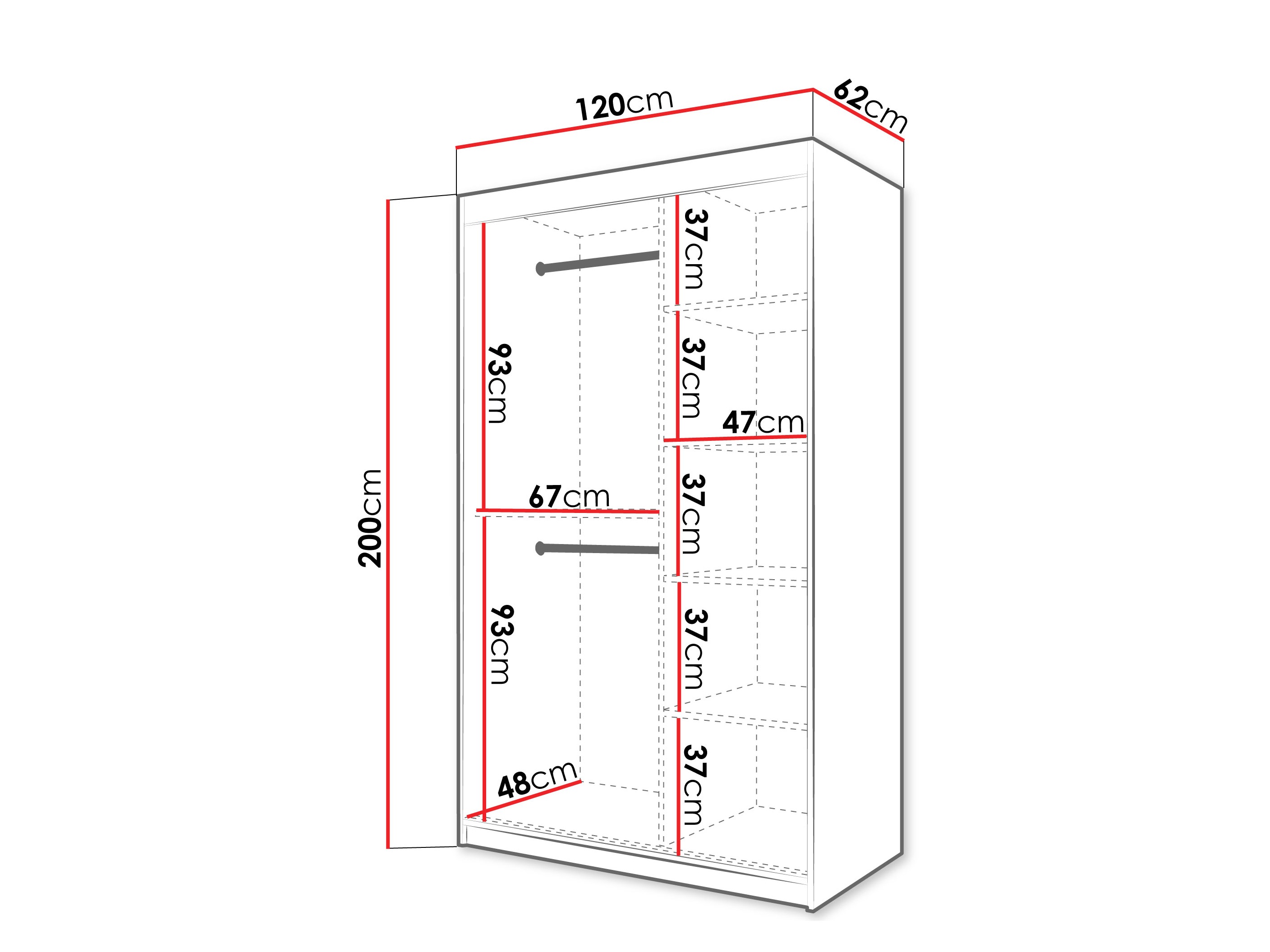 Armario Hartford 576 (Negro)