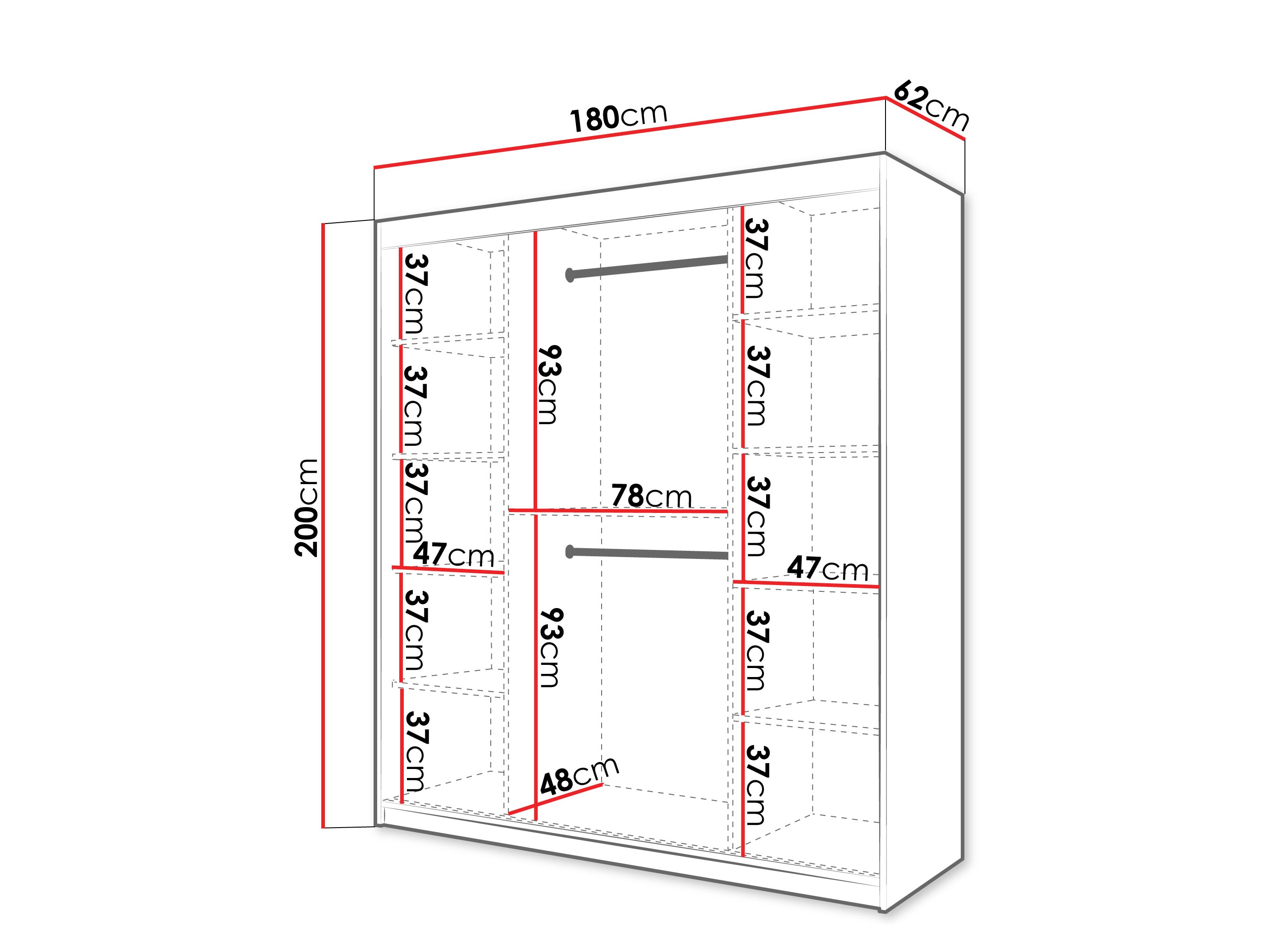Armario Hartford 576 (Negro)