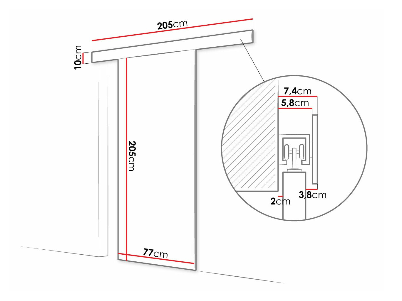 Puerta corredera SP5757