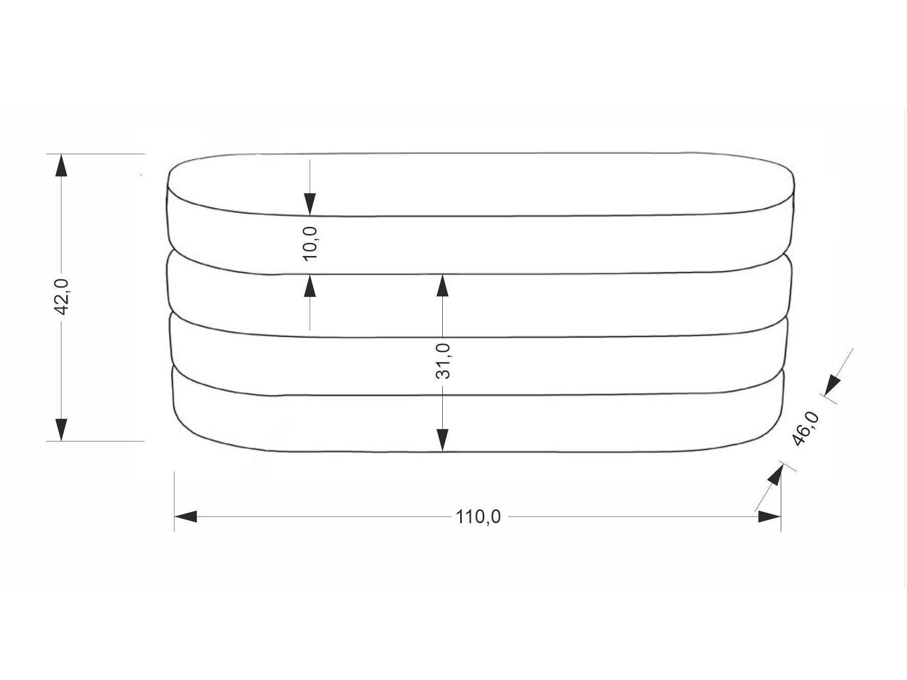 Banco tapizado Houston 2054 (Beige)