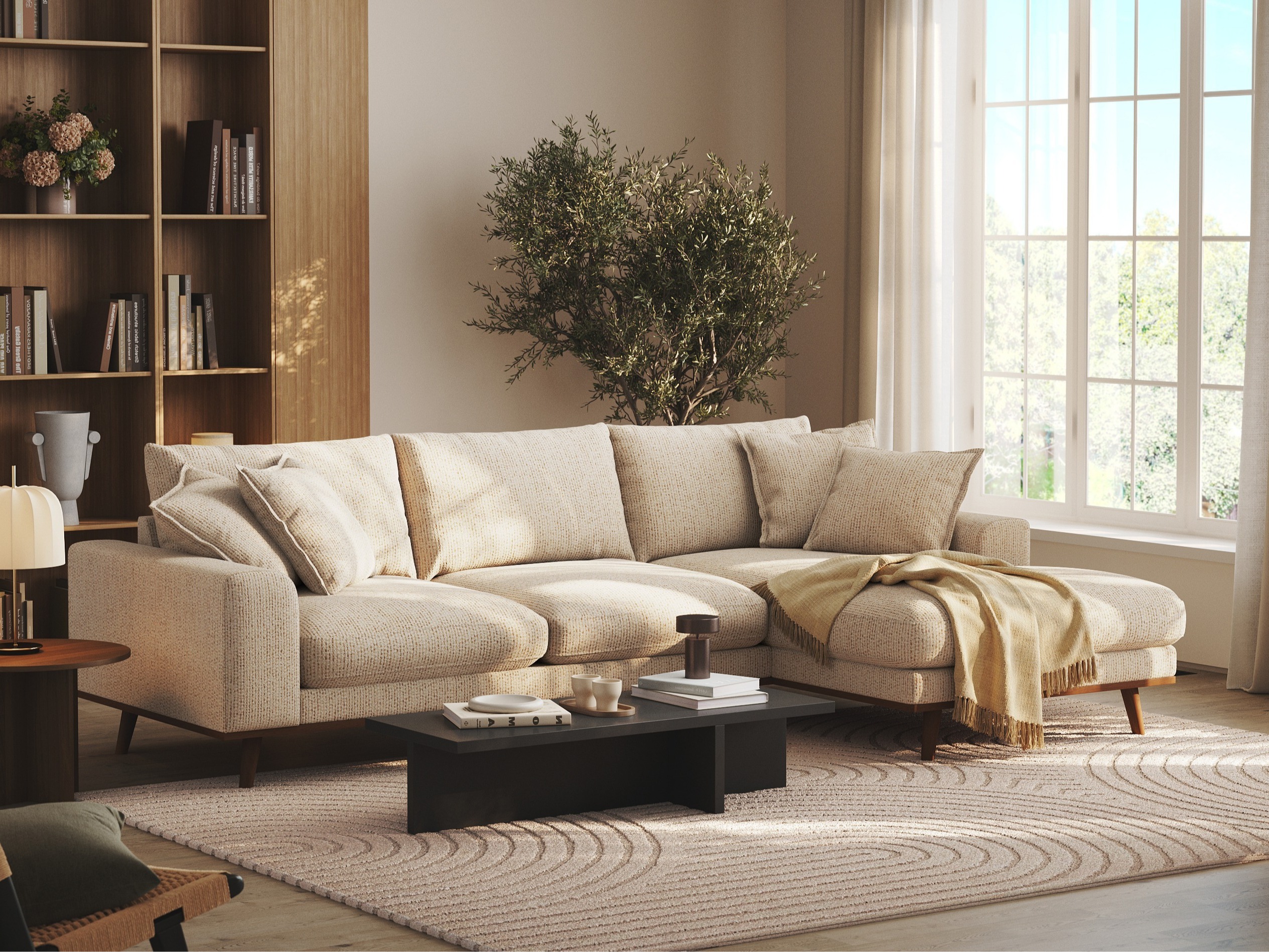 Sofá rinconero Seattle 216 (Silencio 06)