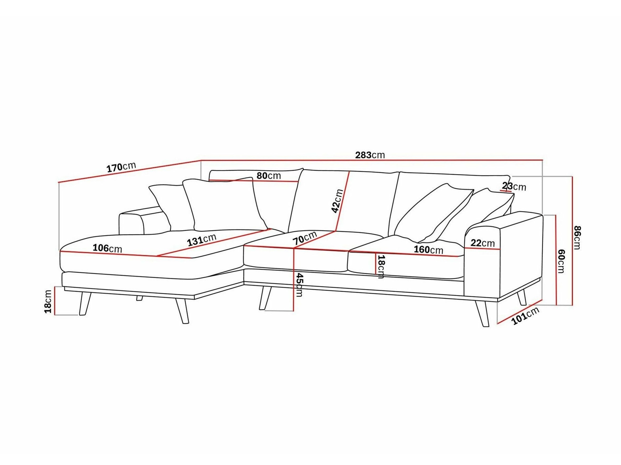 Sofá rinconero Seattle 216 (Silencio 19)