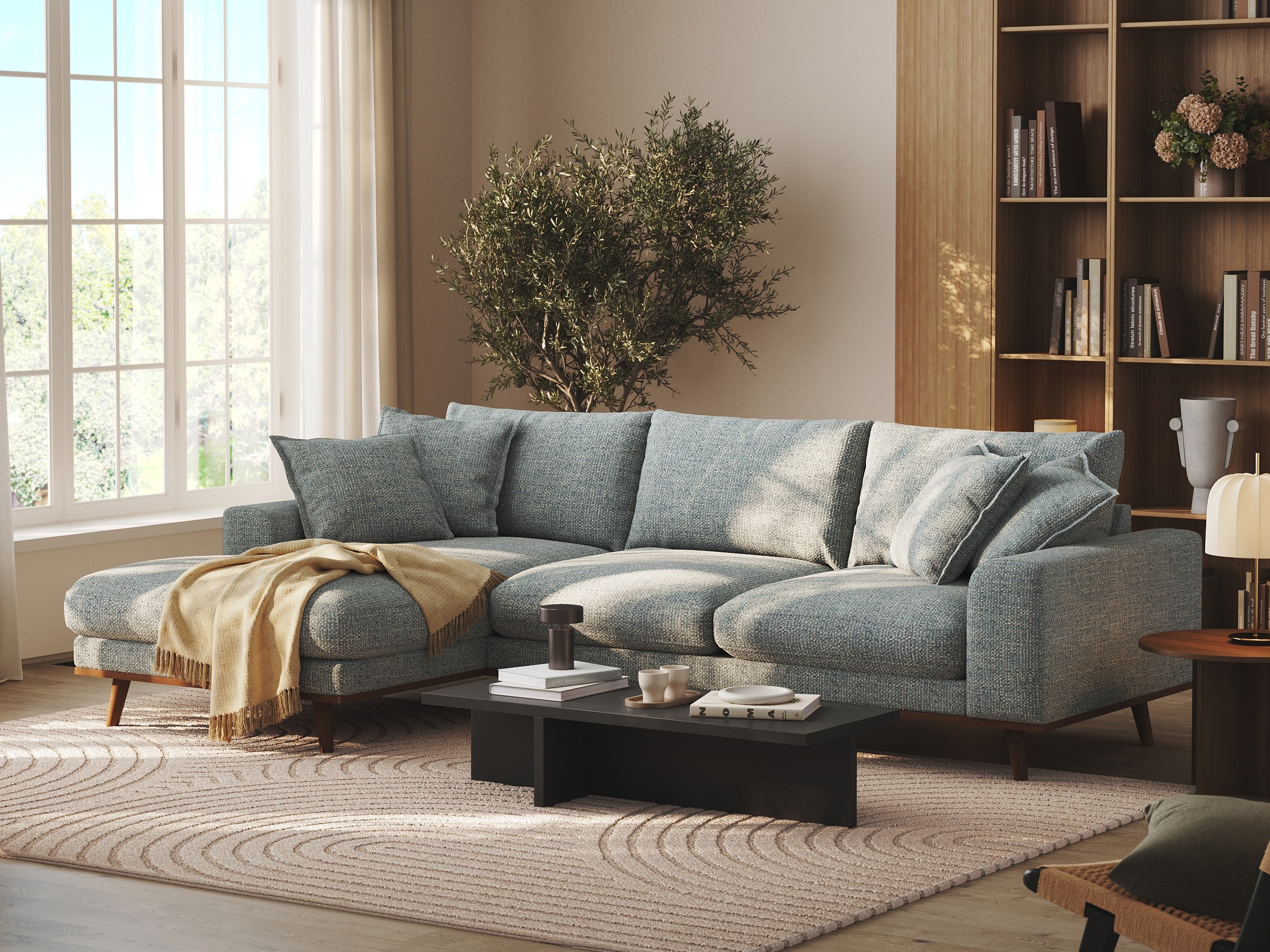 Sofá rinconero Seattle 216 (Silencio 72)