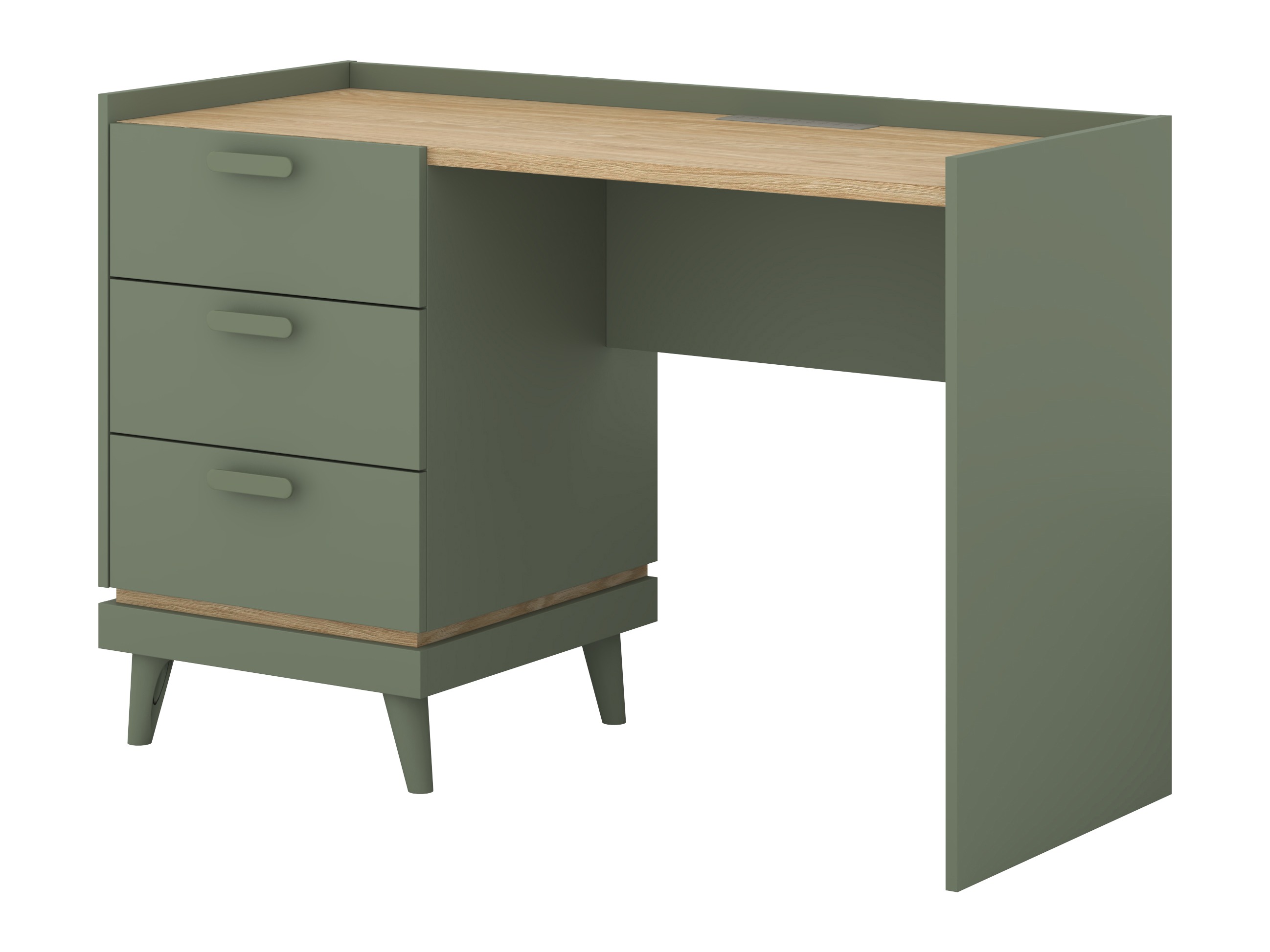 Mesa de oficina Fertalu 103 (Verde + Roble)