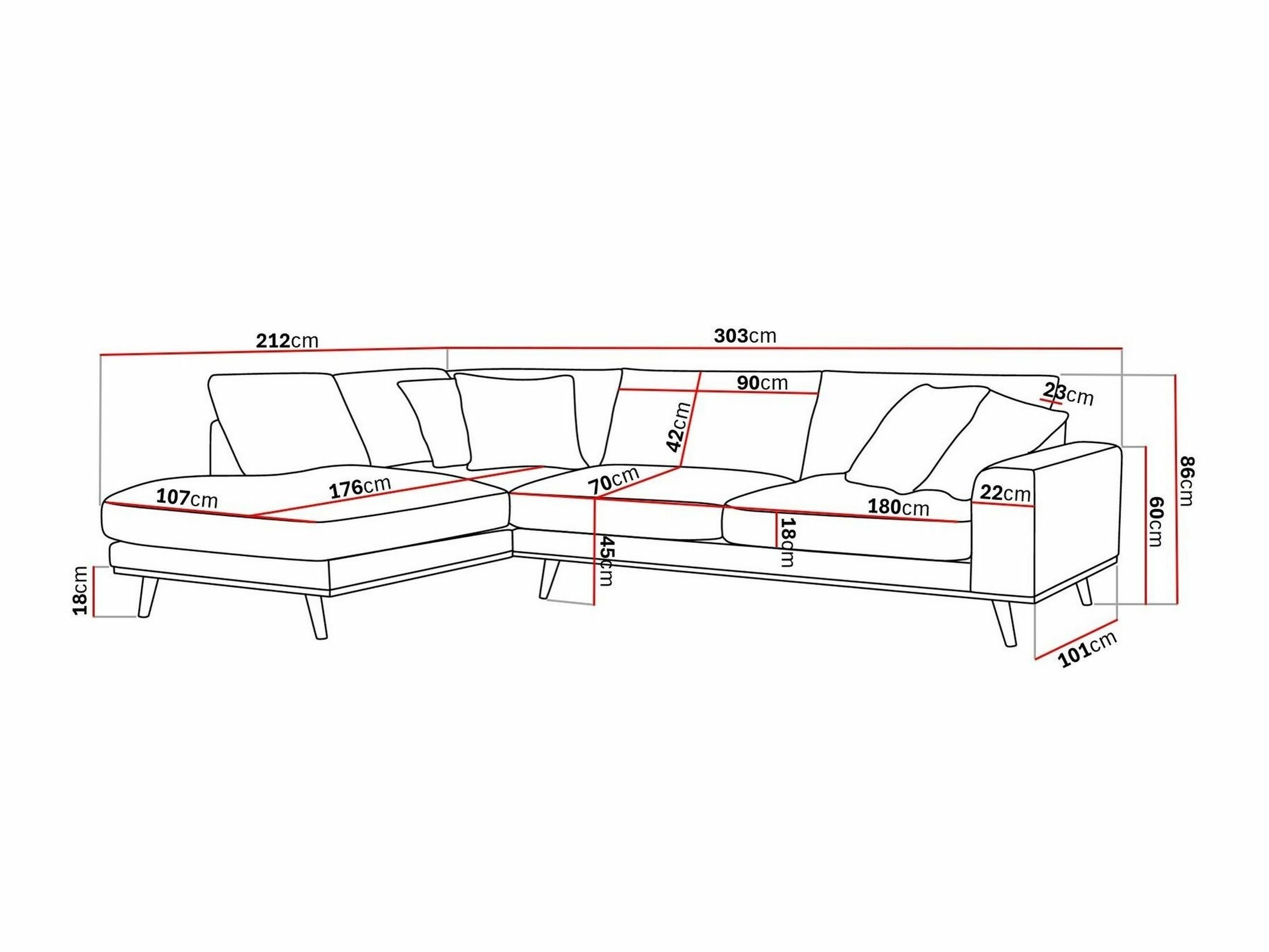 Sofá rinconero Seattle 218 (Silencio 19)