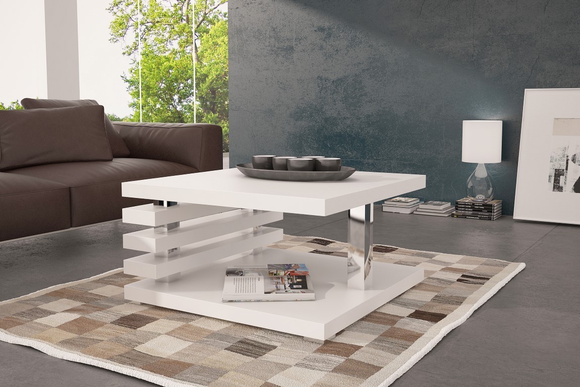 Mesa de centro Goodyear 122 (Mate blanco)