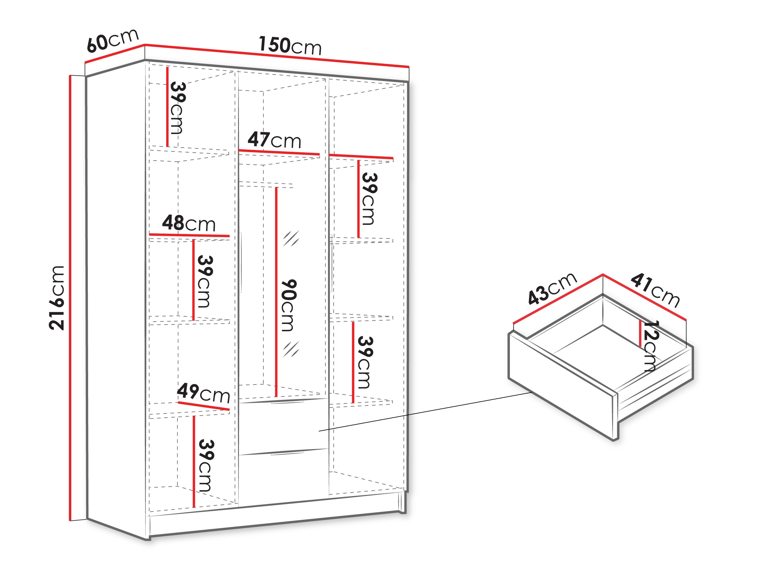 Armario Closico 199 (Blanco)
