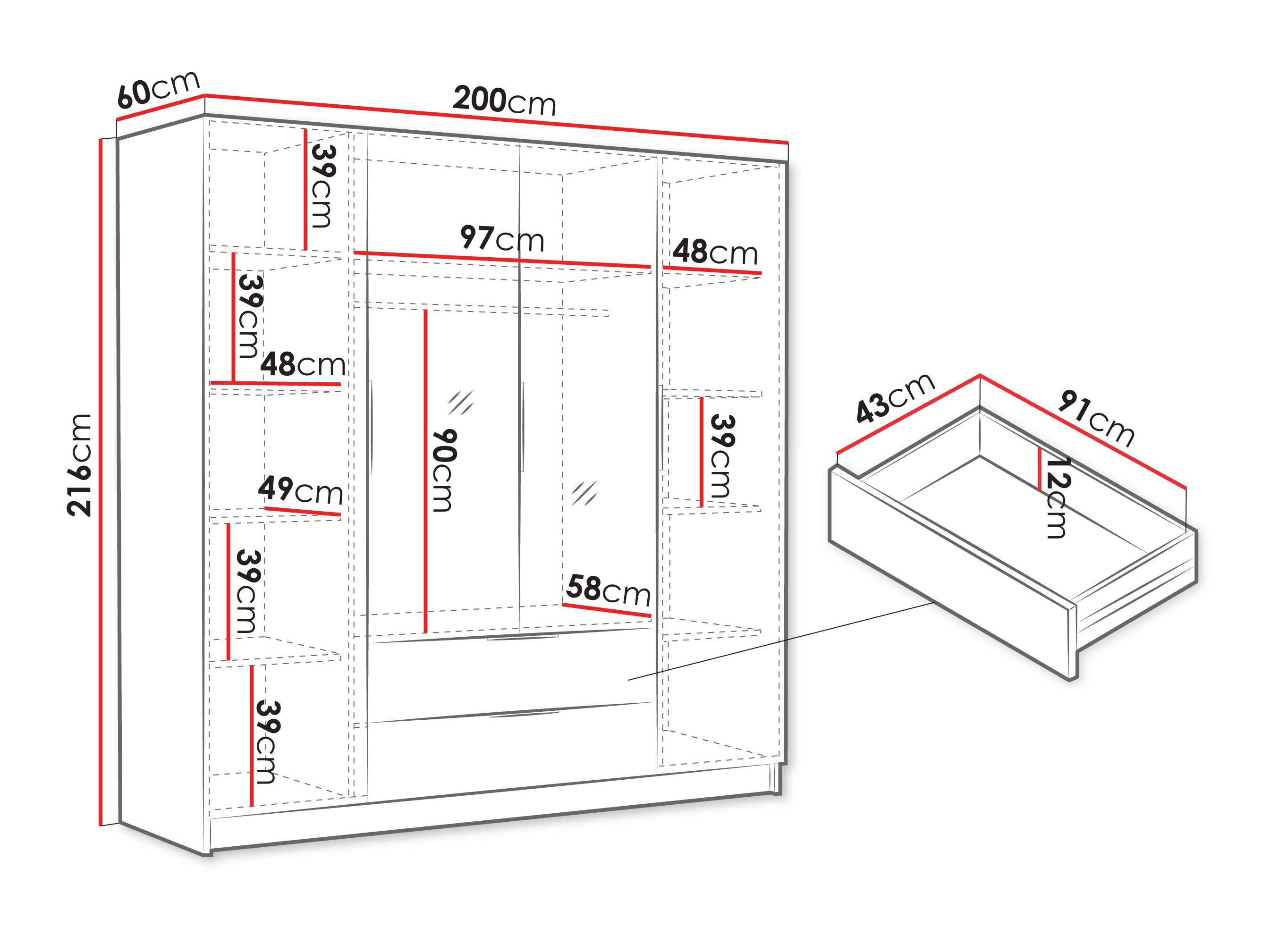 Armario Closico 201 (Cachemira)