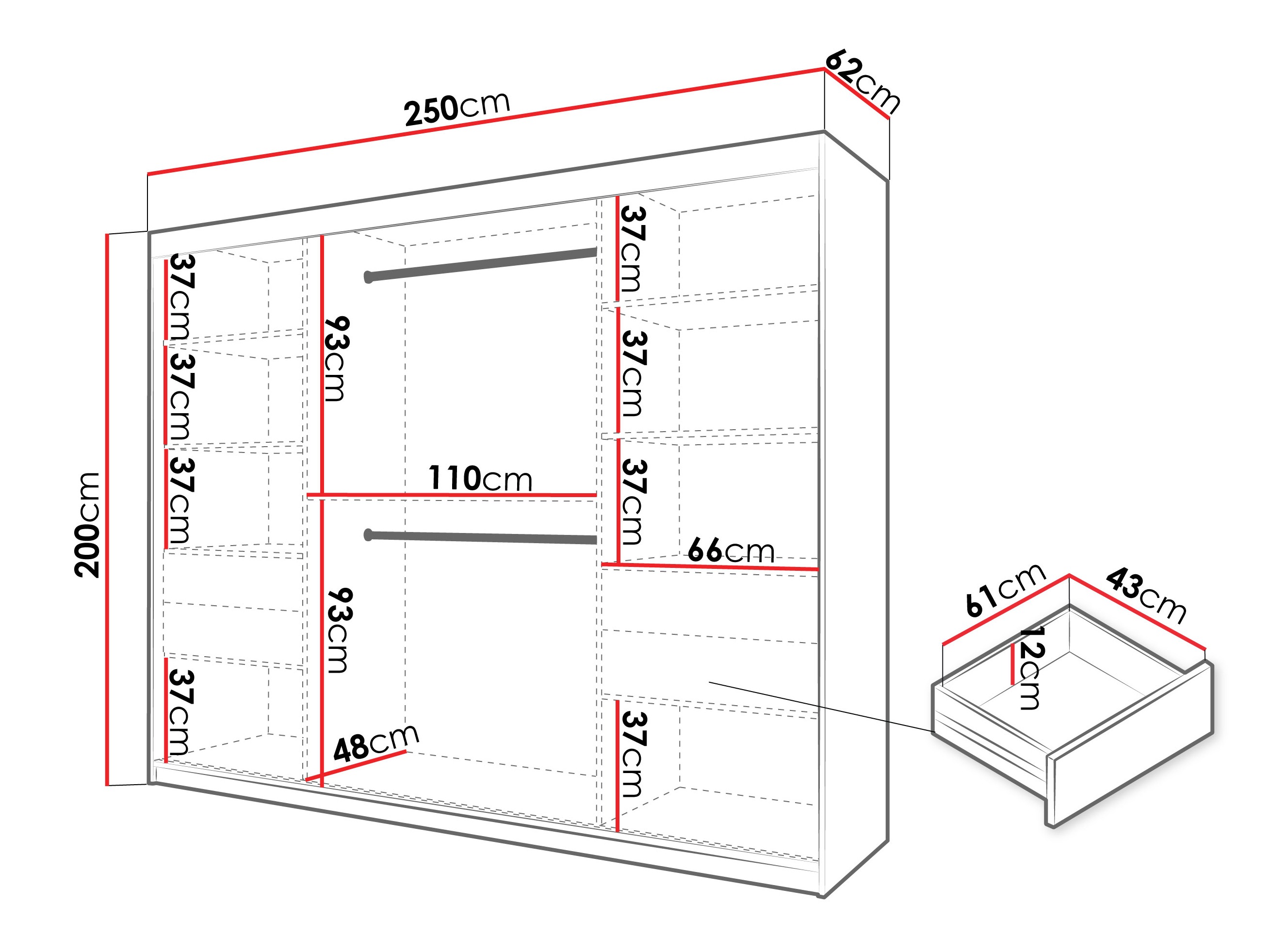 Armario Hartford 578 (Roble Sonoma)