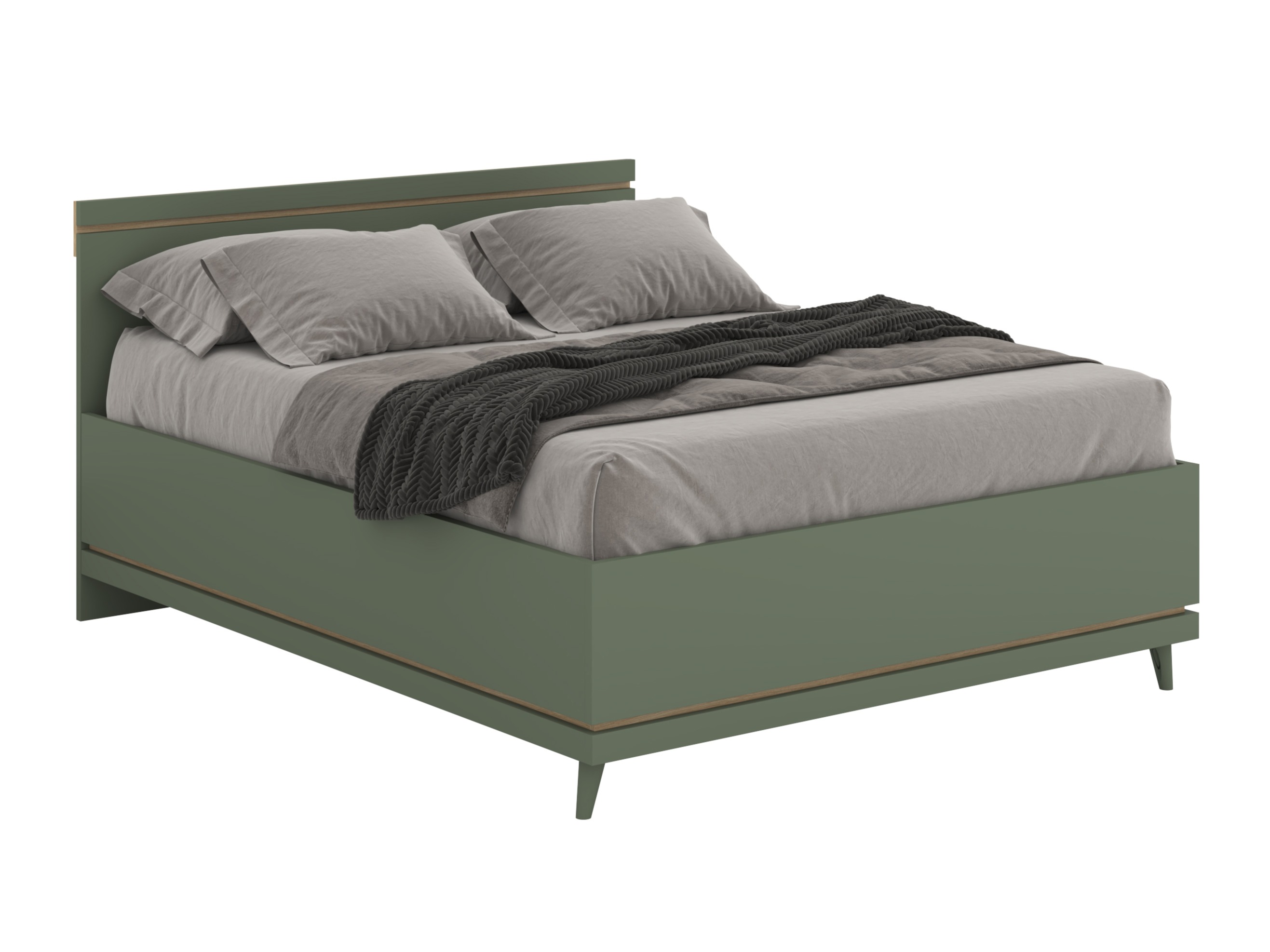 Cama Fertalu 107 (Verde + Roble)