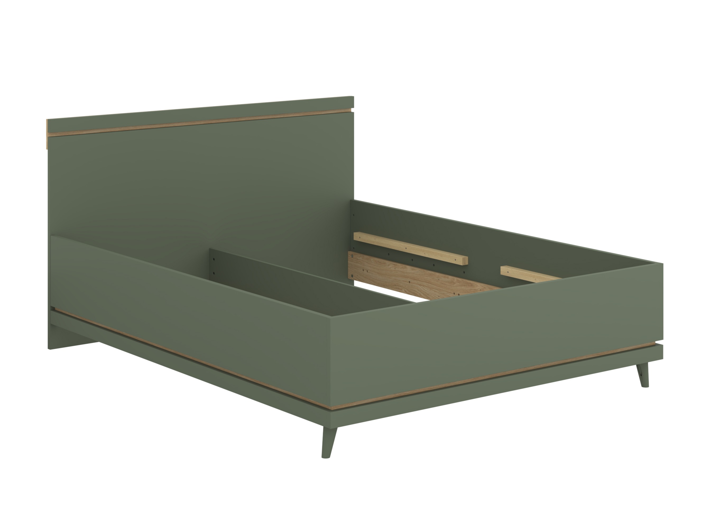 Cama Fertalu 107 (Verde + Roble)